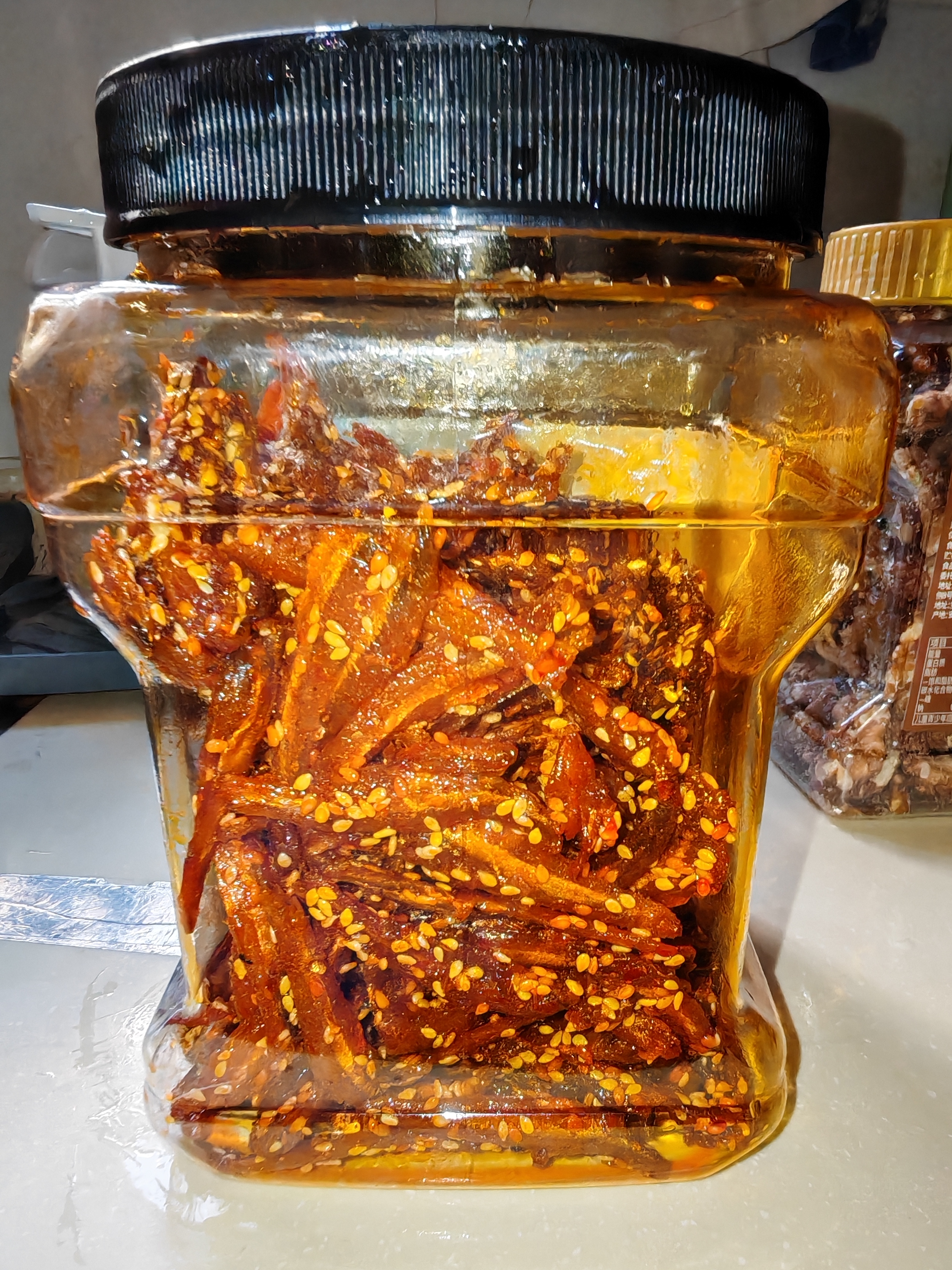 旅大壹味香辣小鱼干银鱼仔500g/桶高蛋白海味零食解馋鱼干小银鱼 实拍图