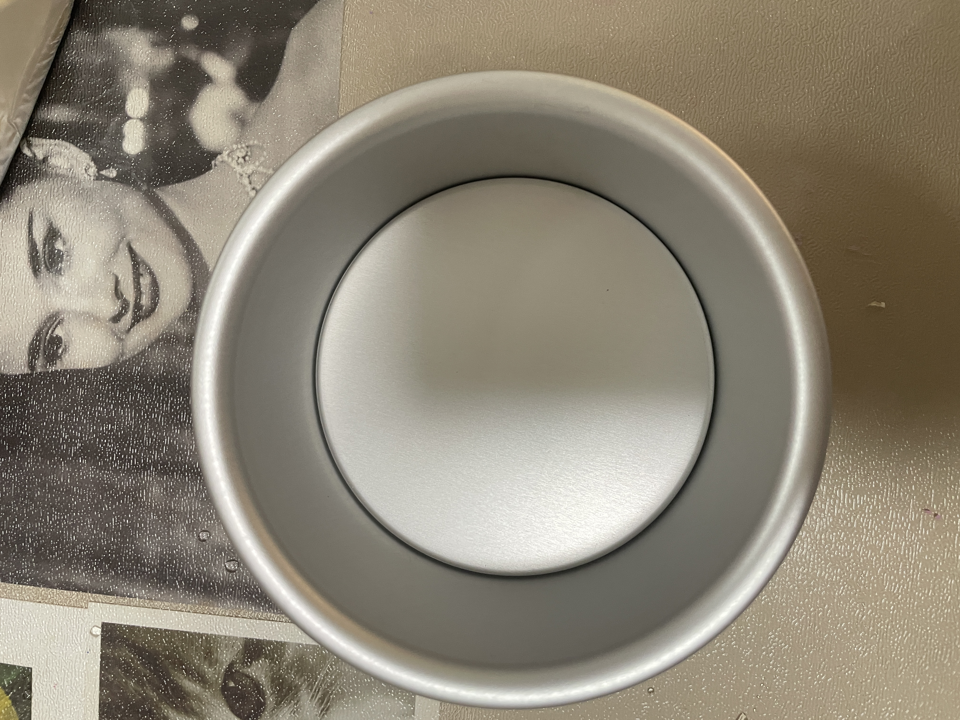 展艺蛋糕模具 4英寸圆形活底铝合金 戚风海绵巴斯克乳酪蛋糕烘焙模具 实拍图