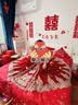水星家纺八件套结婚四件套婚庆红色新婚喜被结婚用品大全必备品 实拍图