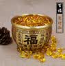 雕塑 爆款成品聚宝盆摆件黄水晶元宝 小元宝【3个】2mm 实拍图