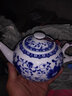 盛天下 景德镇陶瓷青花瓷小茶壶釉中彩过滤泡茶单壶小号功夫茶具手抓壶 缠枝莲-1L 实拍图
