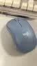 罗技（Logitech）M221 轻音鼠标 无线鼠标 办公鼠标 对称鼠标 带无线微型接收器 雾霭蓝 实拍图