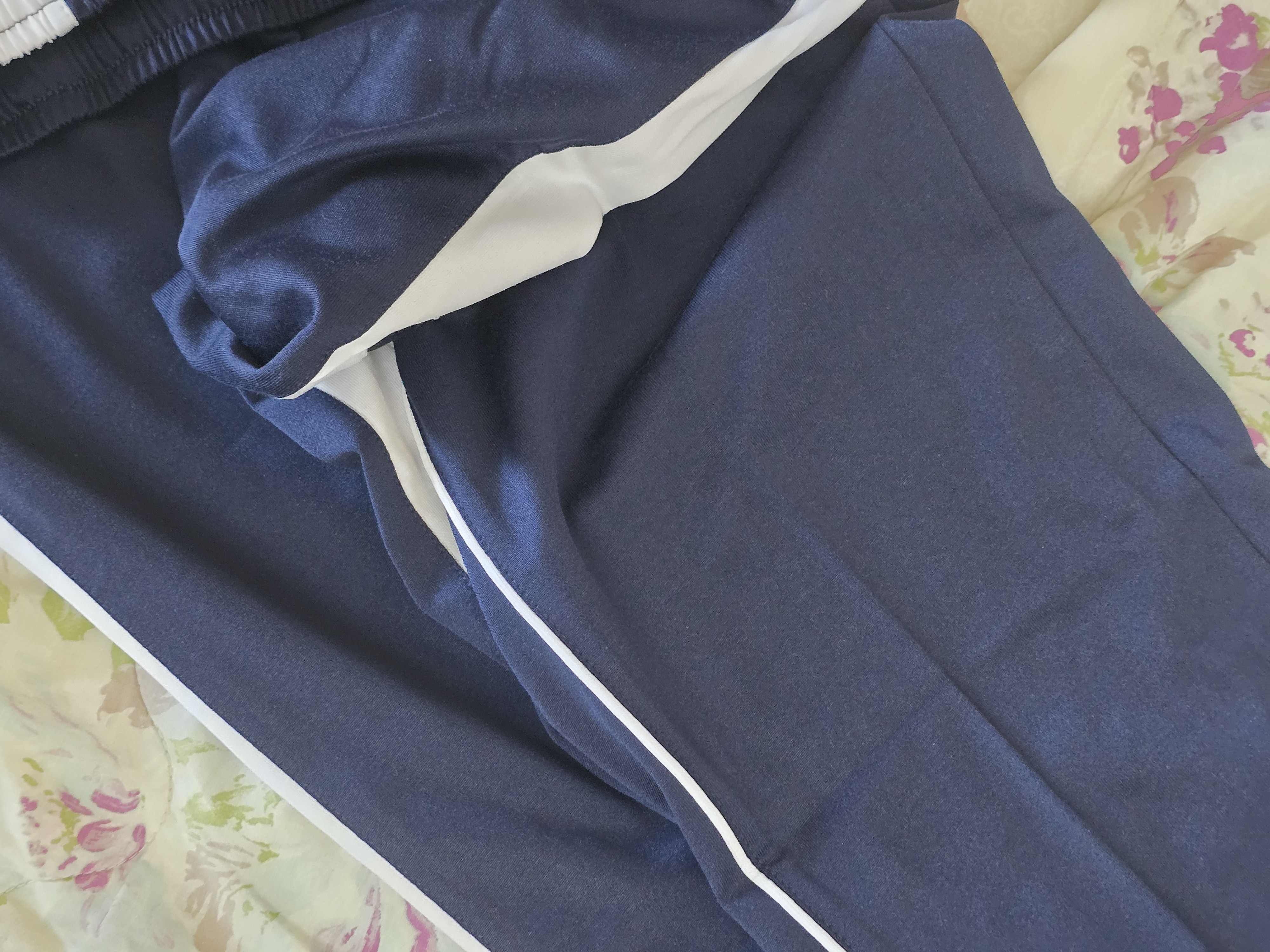 裕达深圳校服初中生高中生夏季校服裤中学运动长裤(薄款) 深蓝色 180 实拍图