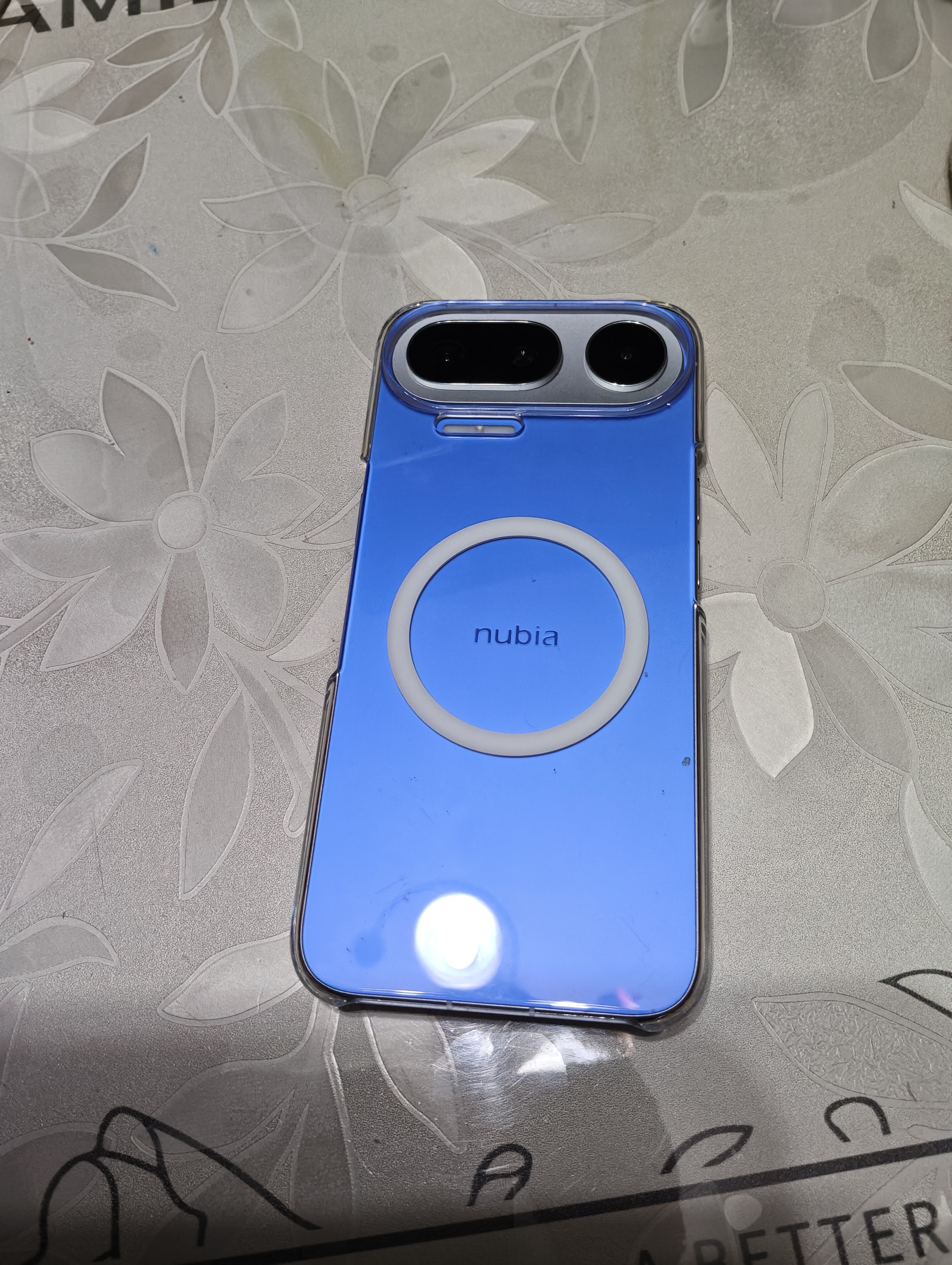 努比亚（nubia）NaviX Ultra AI智能体 豆包手机助手 2亿主摄 AI按键唤醒 16+512GB蓝境 5G游戏拍照手机 国家补贴 实拍图