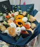 艾斯维娜鲜花速递向日葵混搭花束生日礼物全国同城配送 向日葵香槟韩式花束 实拍图