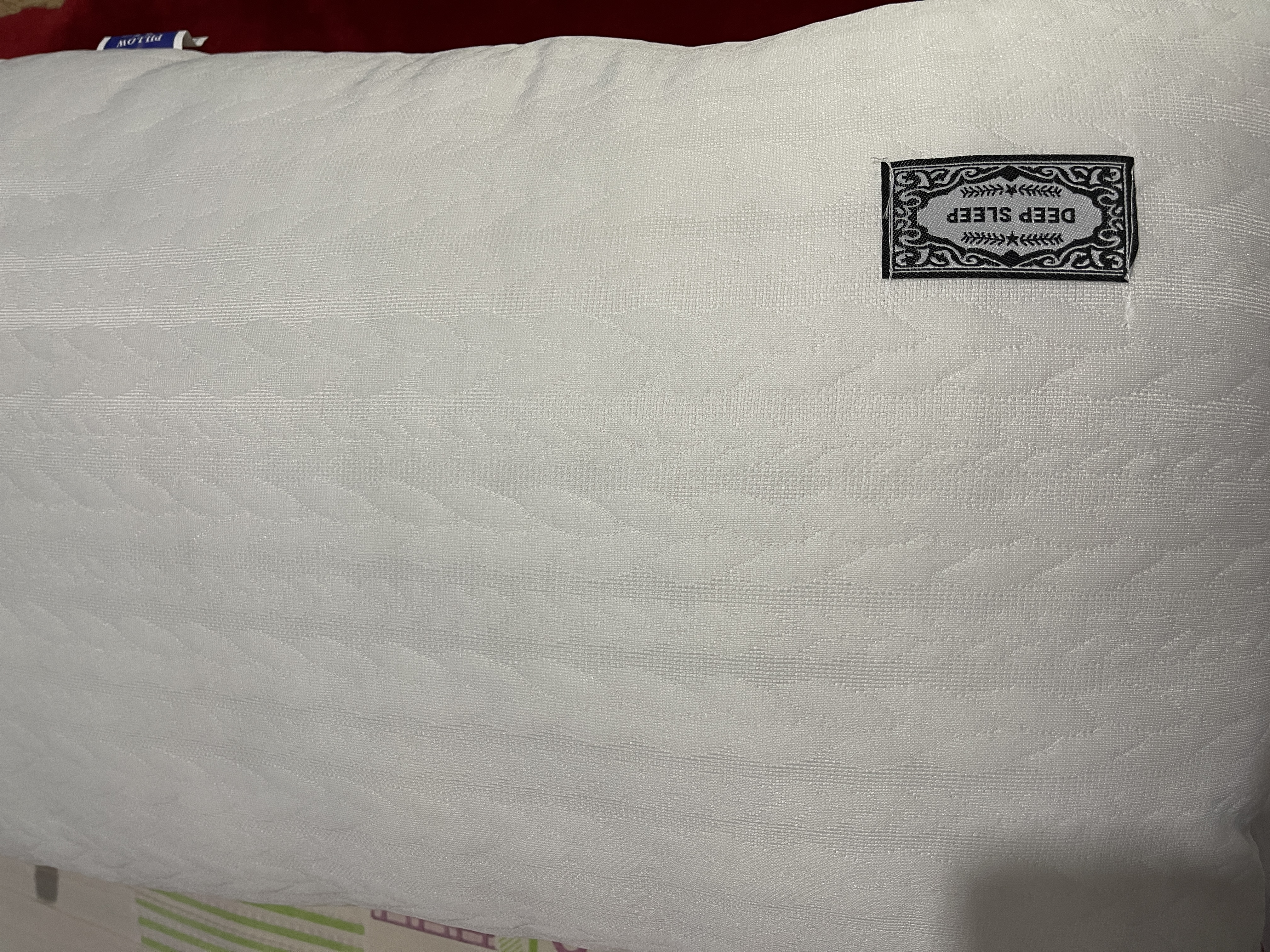 WITCEMEY枕头颈椎枕打呼噜高枕芯不塌陷不变形家用酒店宿舍护颈针织棉硬 实拍图
