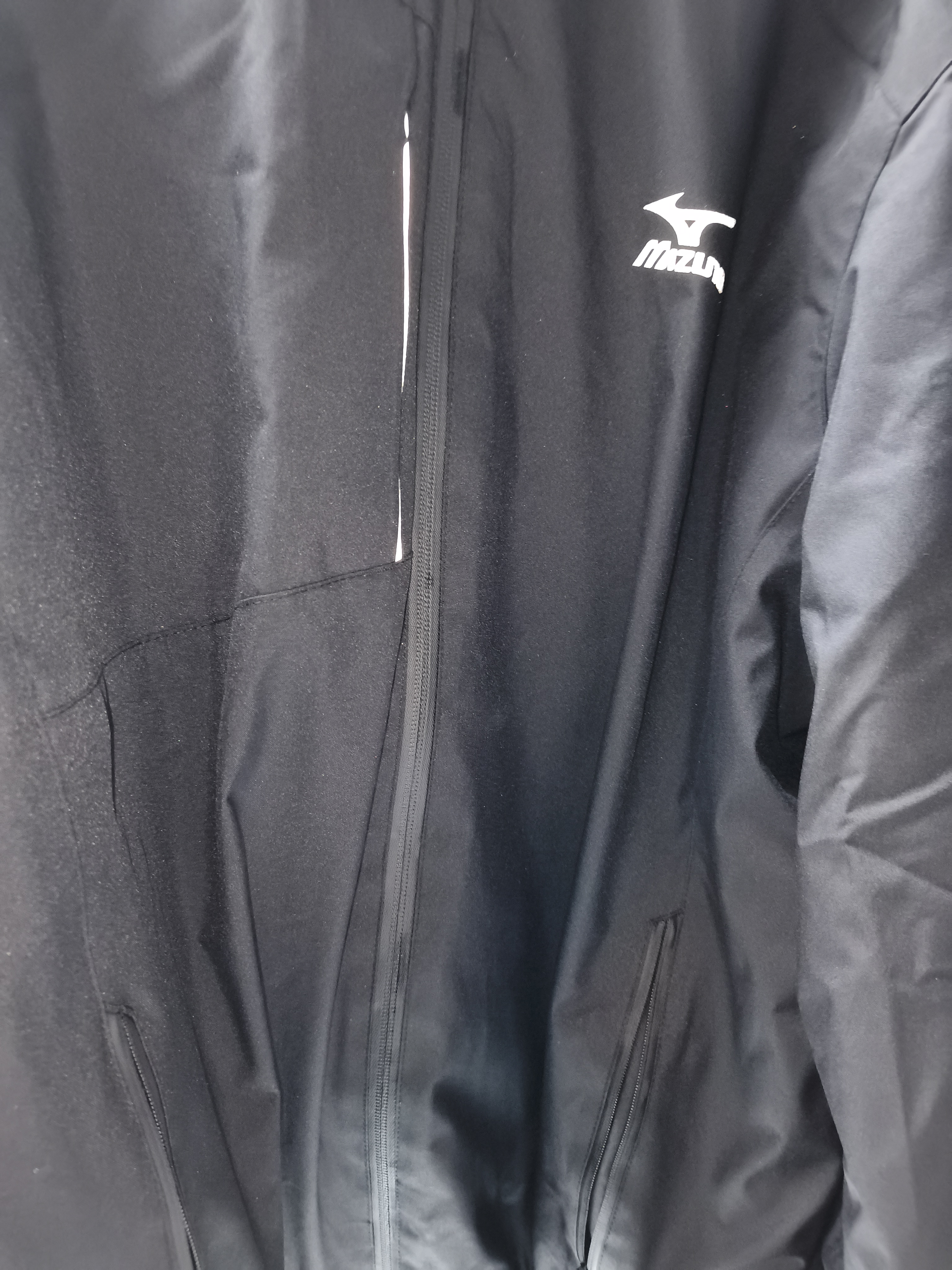 美津浓（MIZUNO）户外夹克男连帽梭织透气情侣锋衣加绒加厚加棉外套男上衣 实拍图