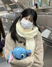 缔晶围巾女士秋冬季2025新款围脖披肩礼盒生日礼物女生送女朋友老婆 TC01-3围巾+保温杯+手套礼盒 实拍图