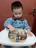 COOKSS儿童餐盘宝宝吸盘式304不锈钢辅食盘学生饭盒餐具三格托盘 实拍图