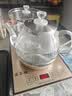 益茶福全自动上水电热水壶底部上水嵌入式茶台功夫茶烧水壶饮水烧水一体机抽水玻璃煮茶壶保温泡茶壶 1L SQ-008金色玻璃套装 实拍图