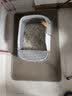 汪野君猫砂盆大号半封闭成幼猫厕带猫砂铲开放式猫屎盆防外溅带猫砂1袋 实拍图