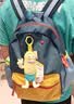 SHUKIKU经典拼色儿童书包幼儿园双肩包1-3年级小学生背包 M+ 蓝椰芒果 实拍图