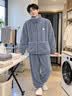 雪中飞珊瑚绒睡衣男士秋冬季2026年新款加绒加厚法兰绒家居服套装可外穿 NSJLY-KS17青瓦灰雪花绒K字标男 【柔软抗静电】 L -170/88A 【建议100-130斤】 实拍图