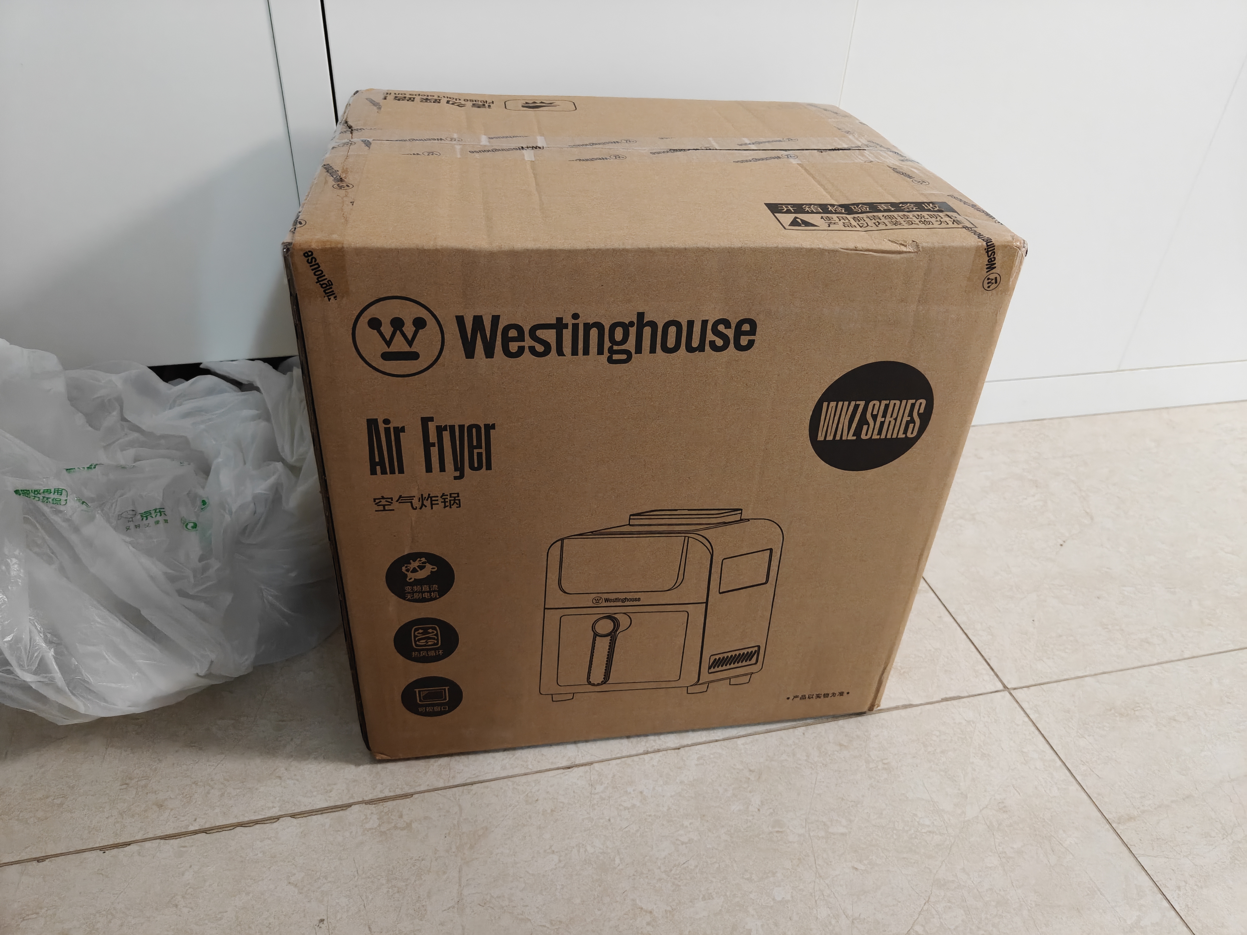 西屋（Westinghouse）内外腔不锈钢空气炸锅无刷电机双热源免翻面蒸烤嫩炸6L大容量多功能可视化 WKZ60H10 Ultra 实拍图
