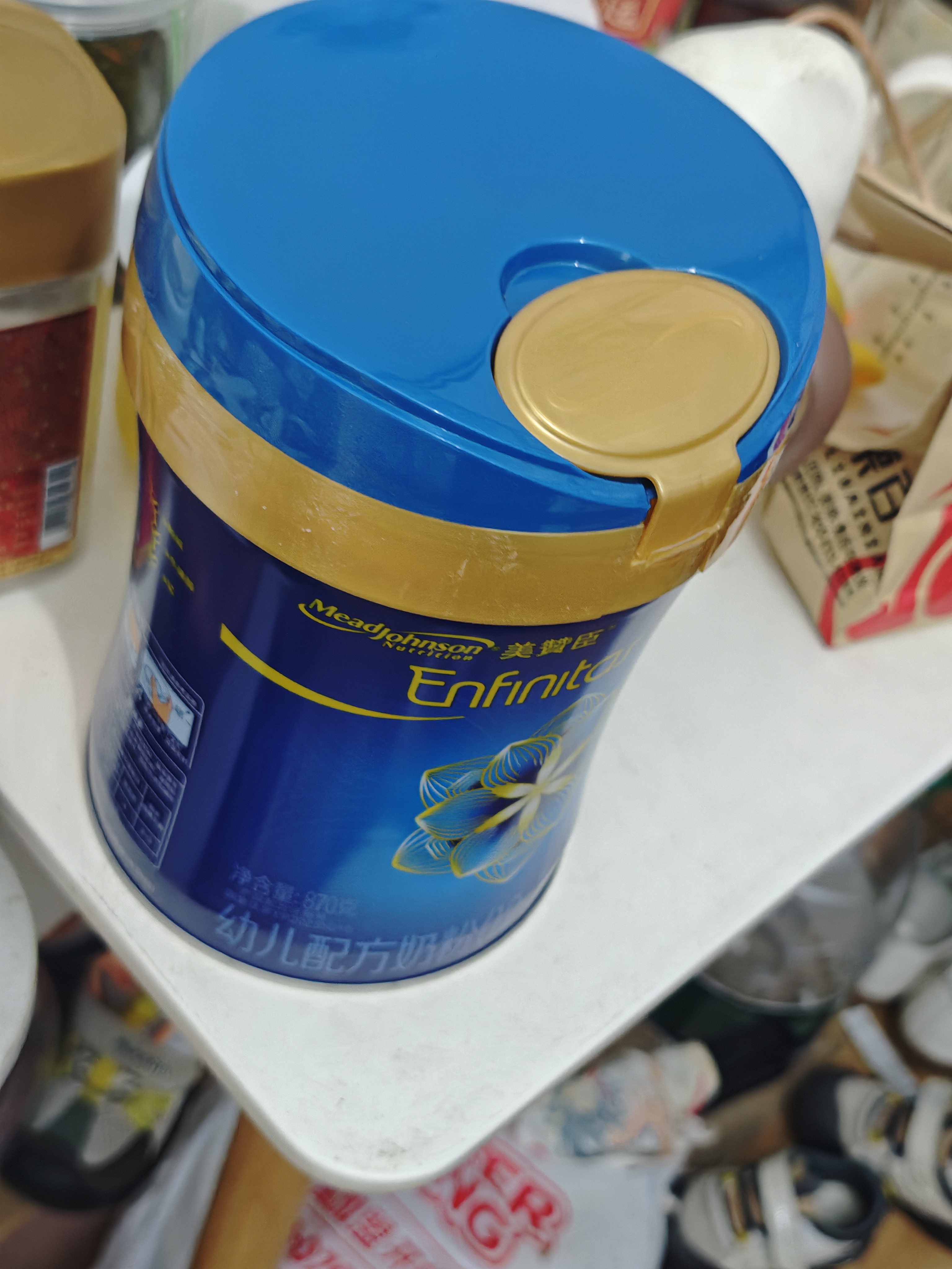 美赞臣蓝臻 幼儿配方奶粉 3段（12-36个月）820g*1罐 实证乳铁蛋白 实拍图