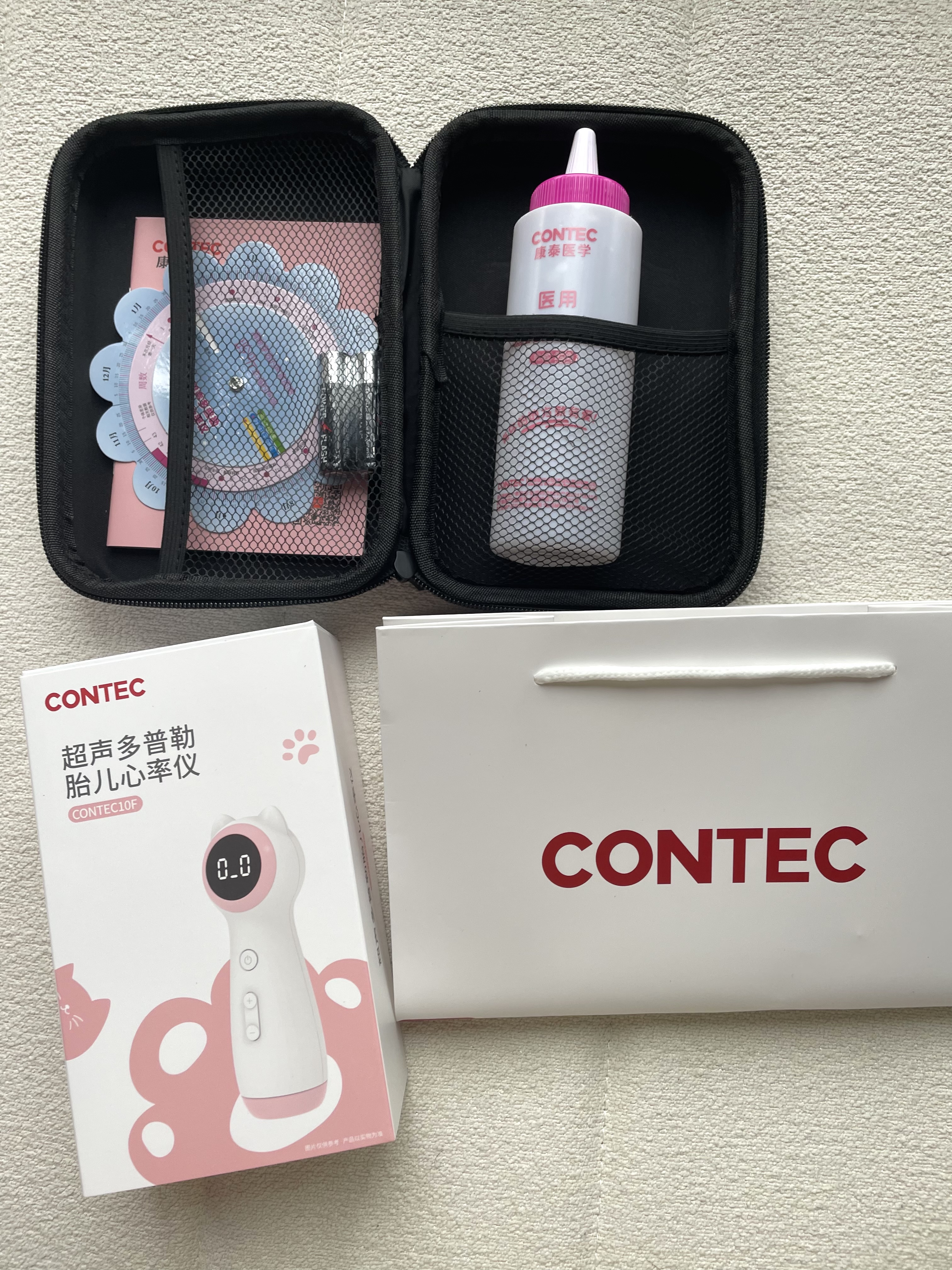 CONTEC康泰胎心监测仪孕妇家用超声多普勒医用胎心仪灵敏探头CONTEC10F 实拍图