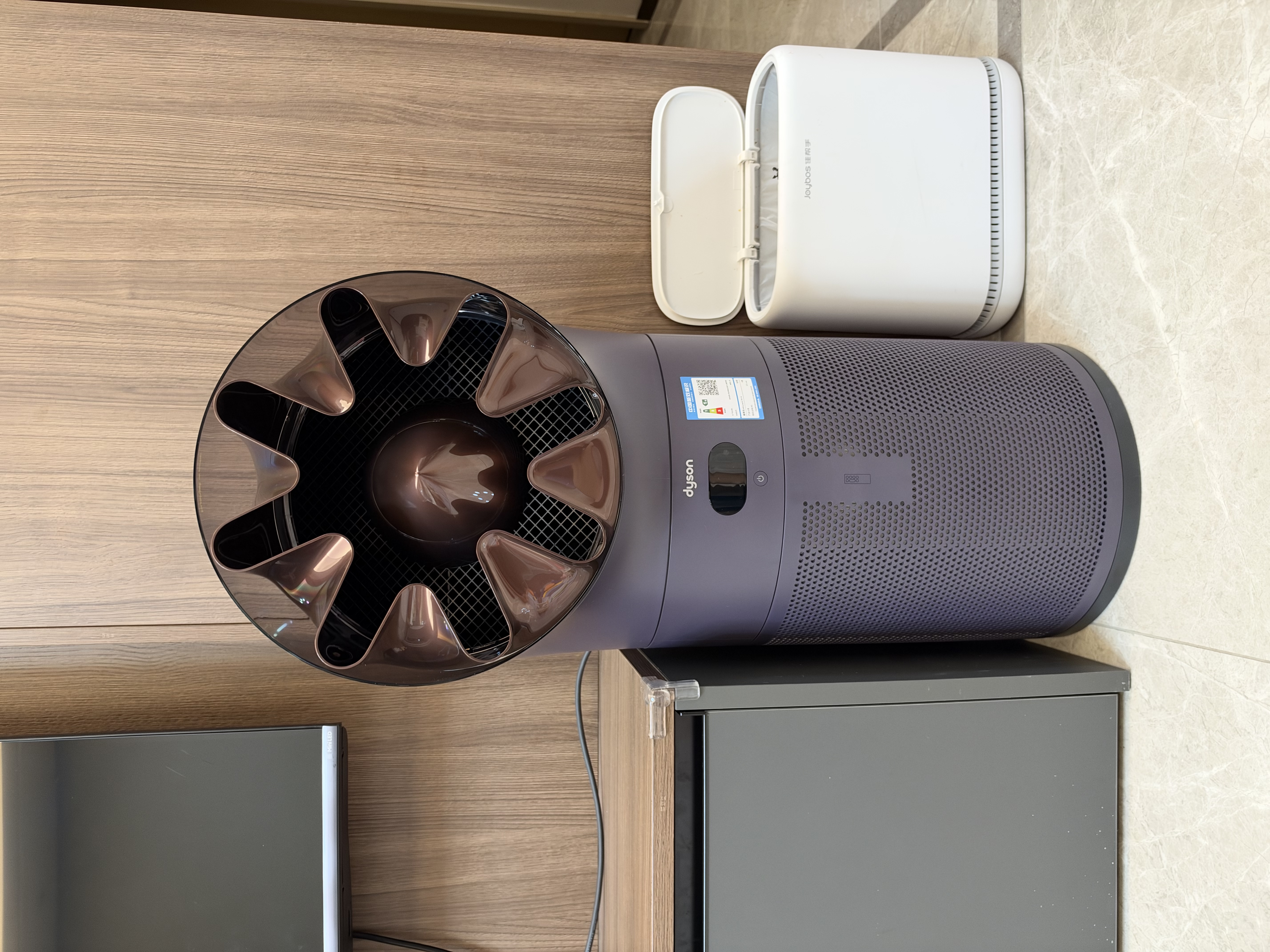 戴森（DYSON）【新品】MP01空气净化器消毒机 低分贝全屋循环 除甲醛除菌去除宠物异味医护级 星云紫 实拍图
