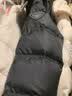 坦博尔羽绒服女短款时尚潮流可脱卸帽百搭保暖外套550388T 黑色 160  实拍图