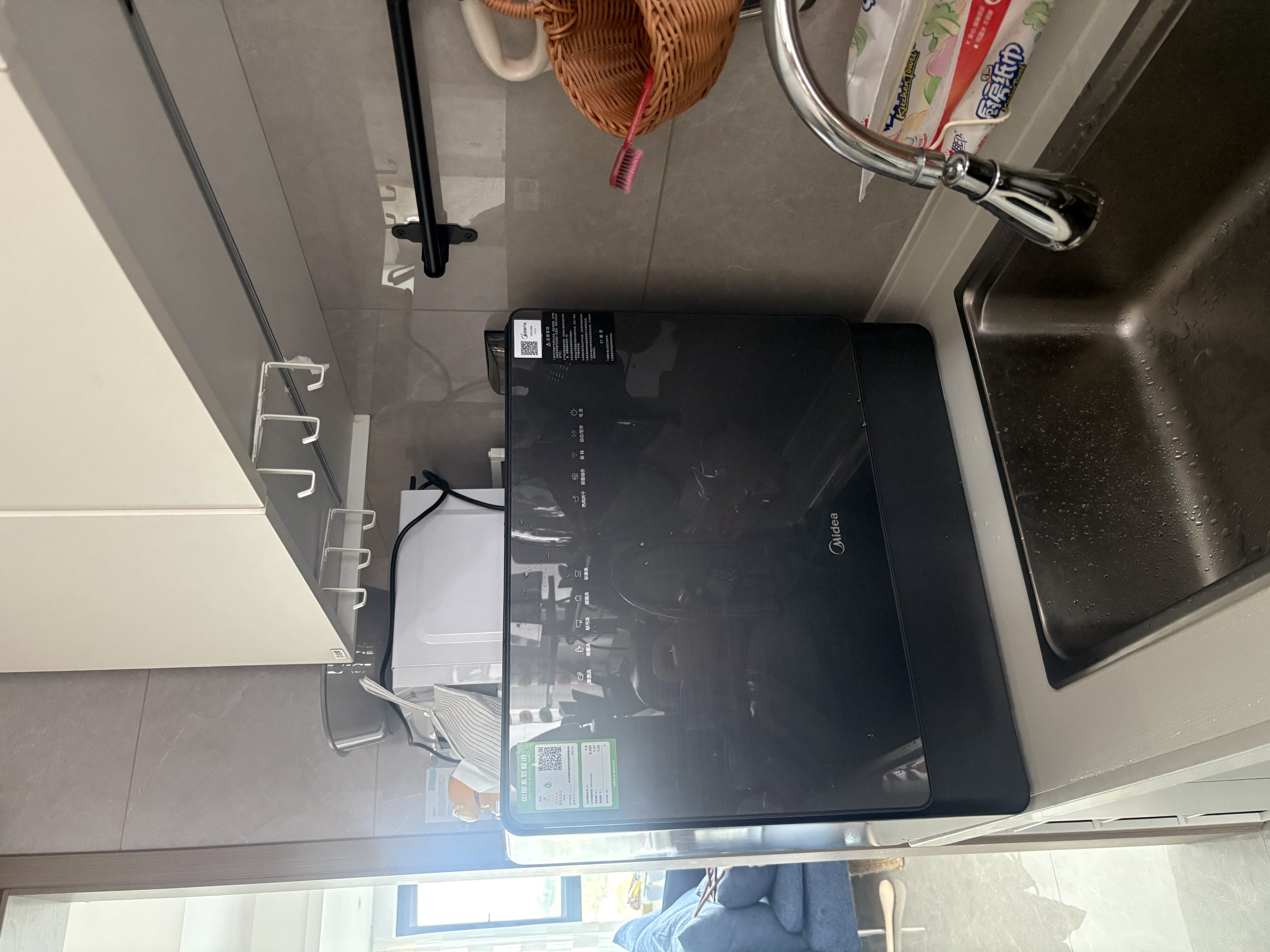 美的（Midea）【迷你小西梅UP2 Pro】洗碗机台式壁挂式嵌入式家用一级水效三星消毒专利母婴洗洗烘消存小魔方 实拍图