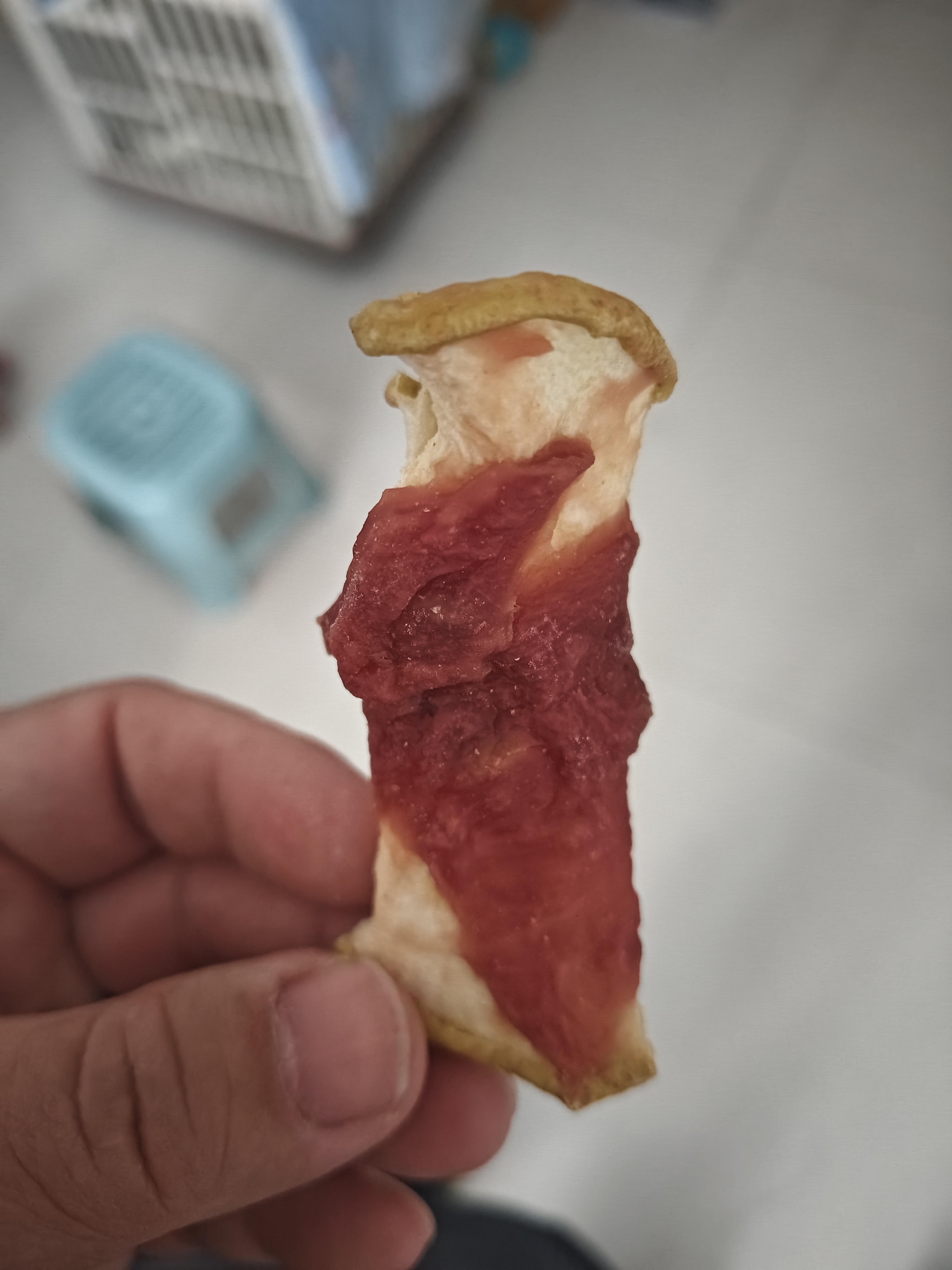 HELLOJOY狗狗零食 肉干肉条成犬幼犬通用训狗奖励零食 鸭肉绕雪梨120g 实拍图