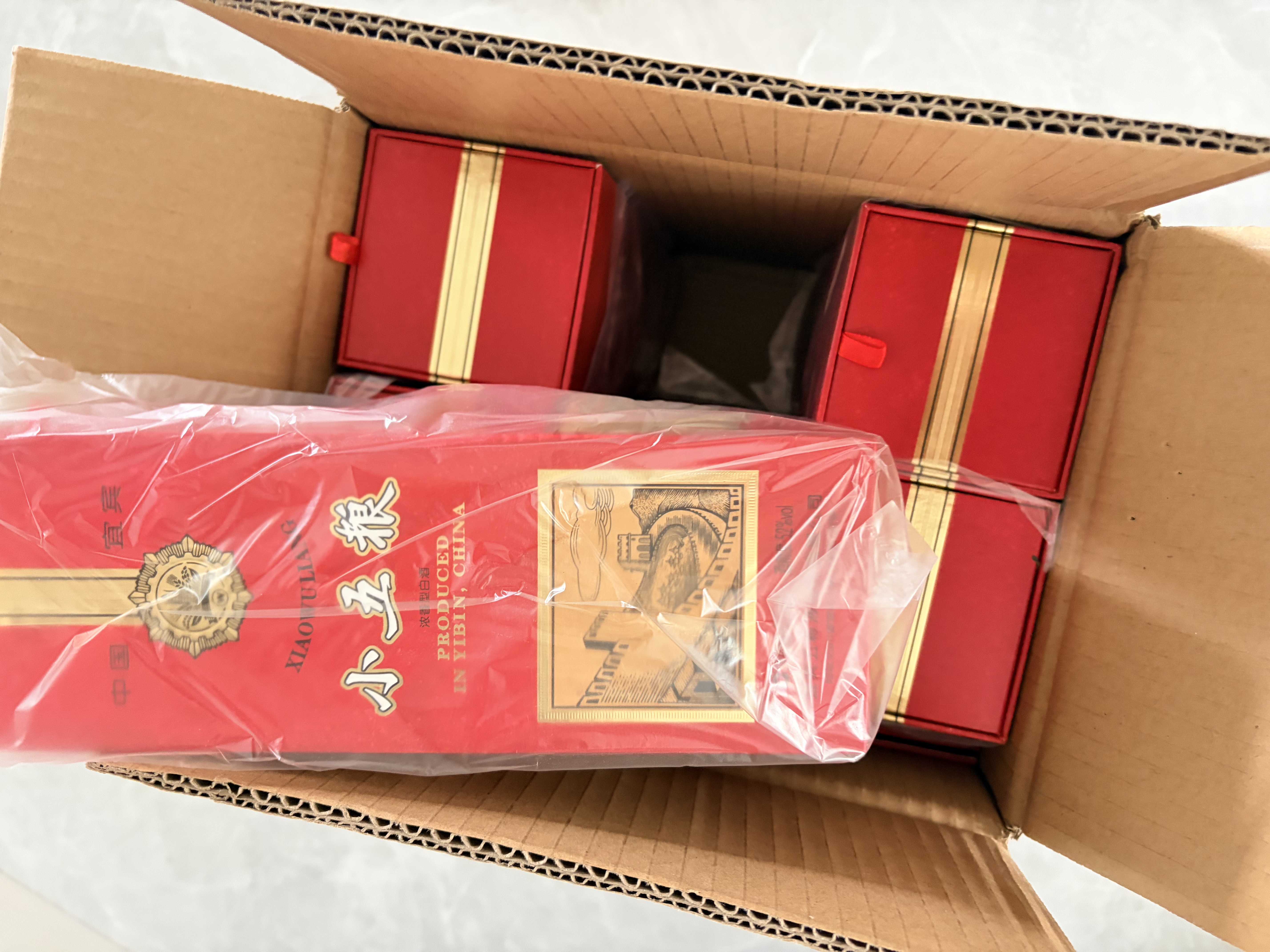 五粮液 小五粮 2021年 52度 浓香型白酒 375ml*6 整箱装【京东老酒】 实拍图