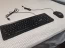 联想（Lenovo）KM210键盘鼠标套装 有线键鼠套装 全尺寸商务办公  笔记本电脑键盘台式机一体机 黑色 实拍图
