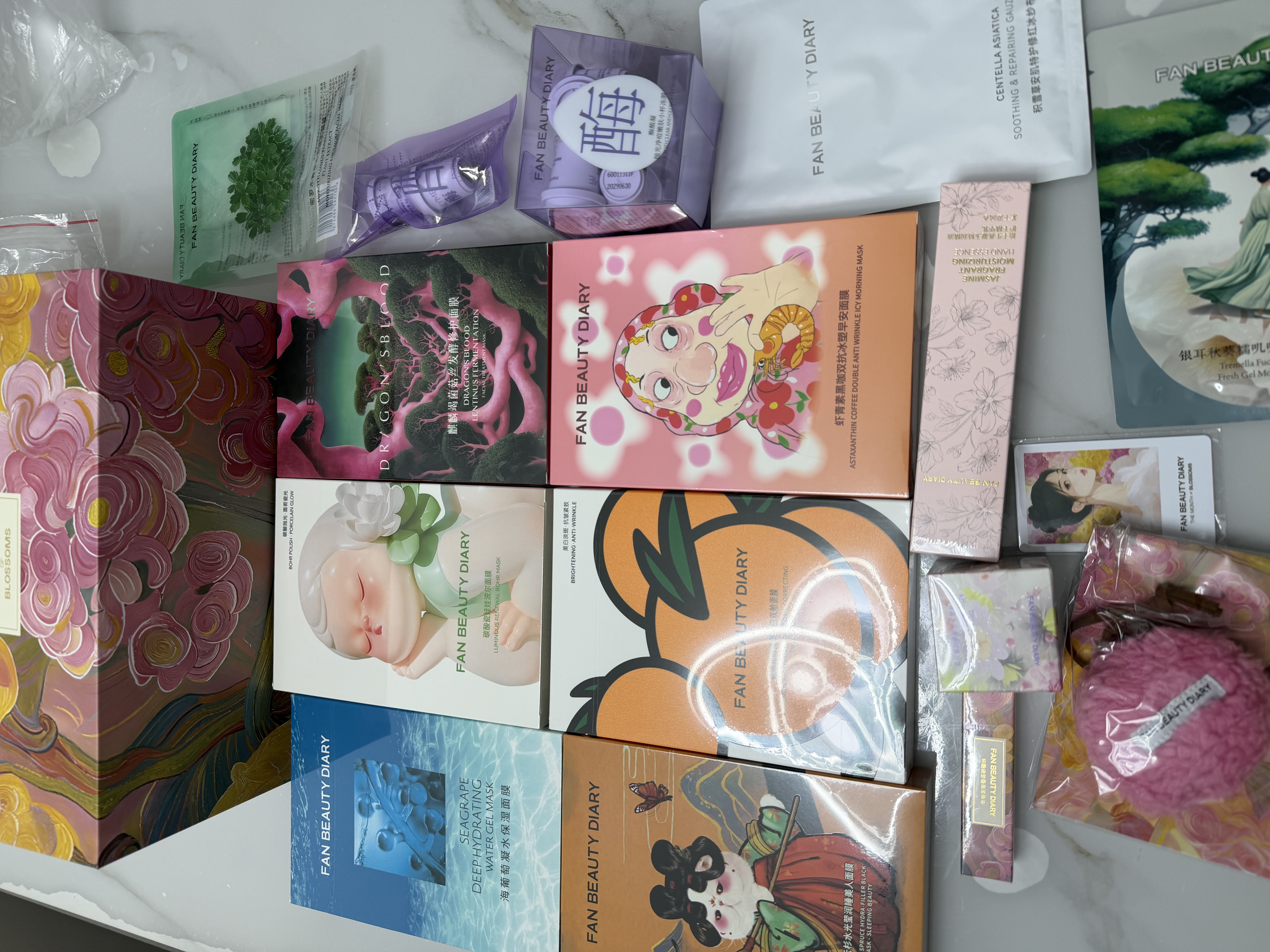 Fan Beauty Diary龙血面膜25片【5盒装】补水保湿舒缓修护 生日礼物送女生 实拍图