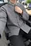 花花公子（PLAYBOY）中国风唐装汉服成人男明制圆领袍古风日常中国风男女情侣款 灰色【专柜品质】 M 90-115斤【专柜品质】 晒单实拍图