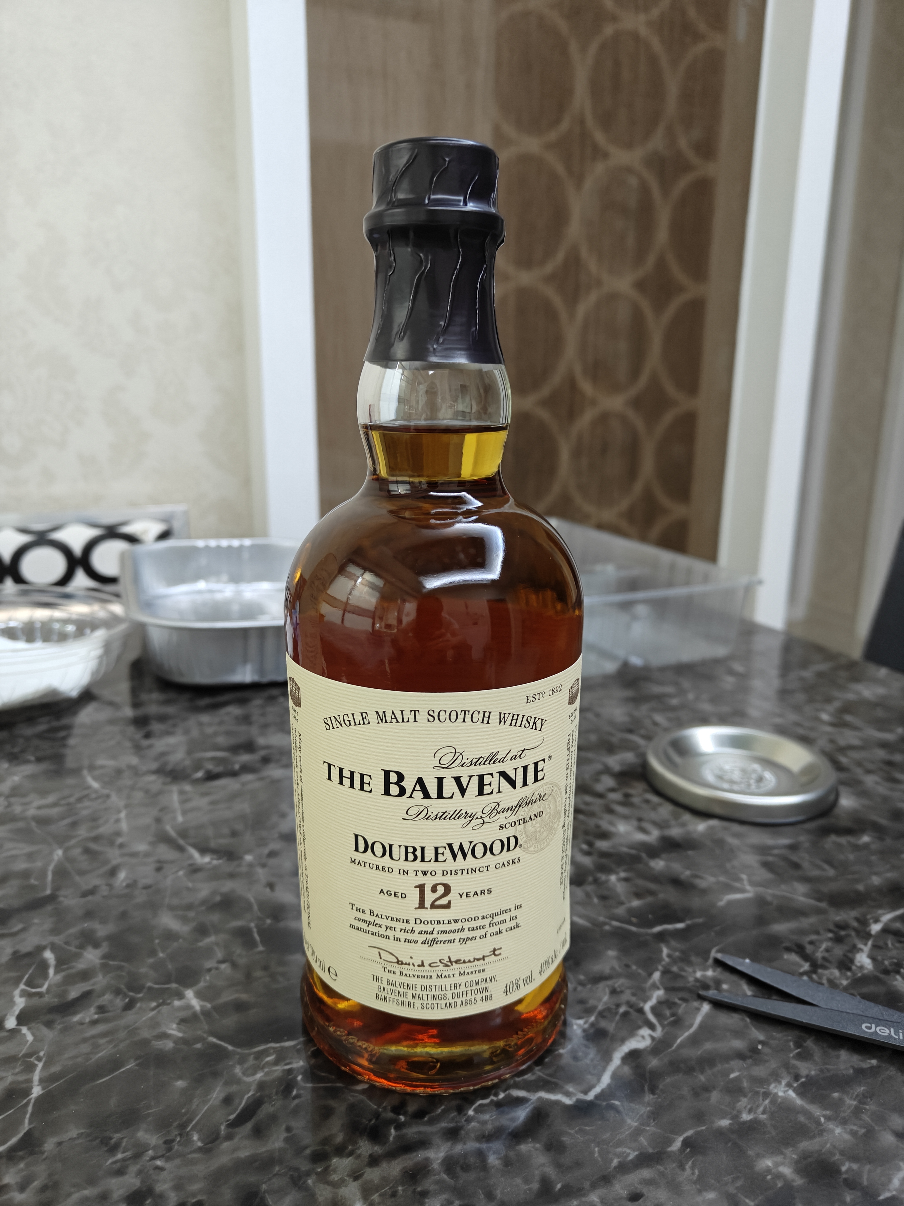 百富（BALVENIE）12年 双桶 单一麦芽威士忌 700ml 礼盒装 晒单实拍图