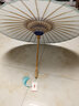 毕六福 油纸伞古风防晒防雨手工实用男女汉服雨伞可定制图案30天工期 三春幽兰(高级国风色，简约的爆款) 100cm满穿加沙（抗造天花板） 实拍图
