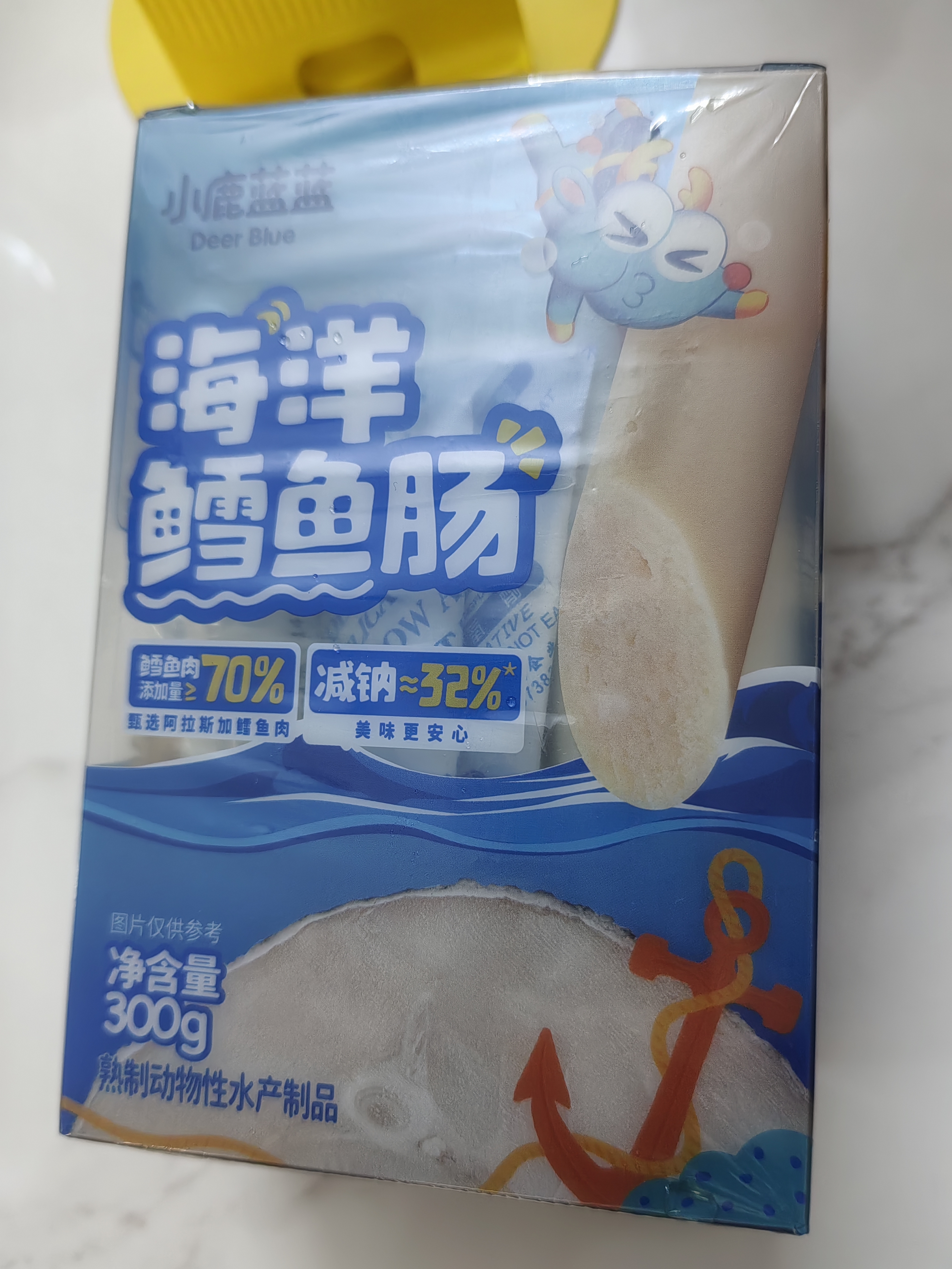 小鹿蓝蓝海洋无污染鳕鱼肠300g 减钠升级宝宝儿童零食益生元肉肠 出游送礼 实拍图