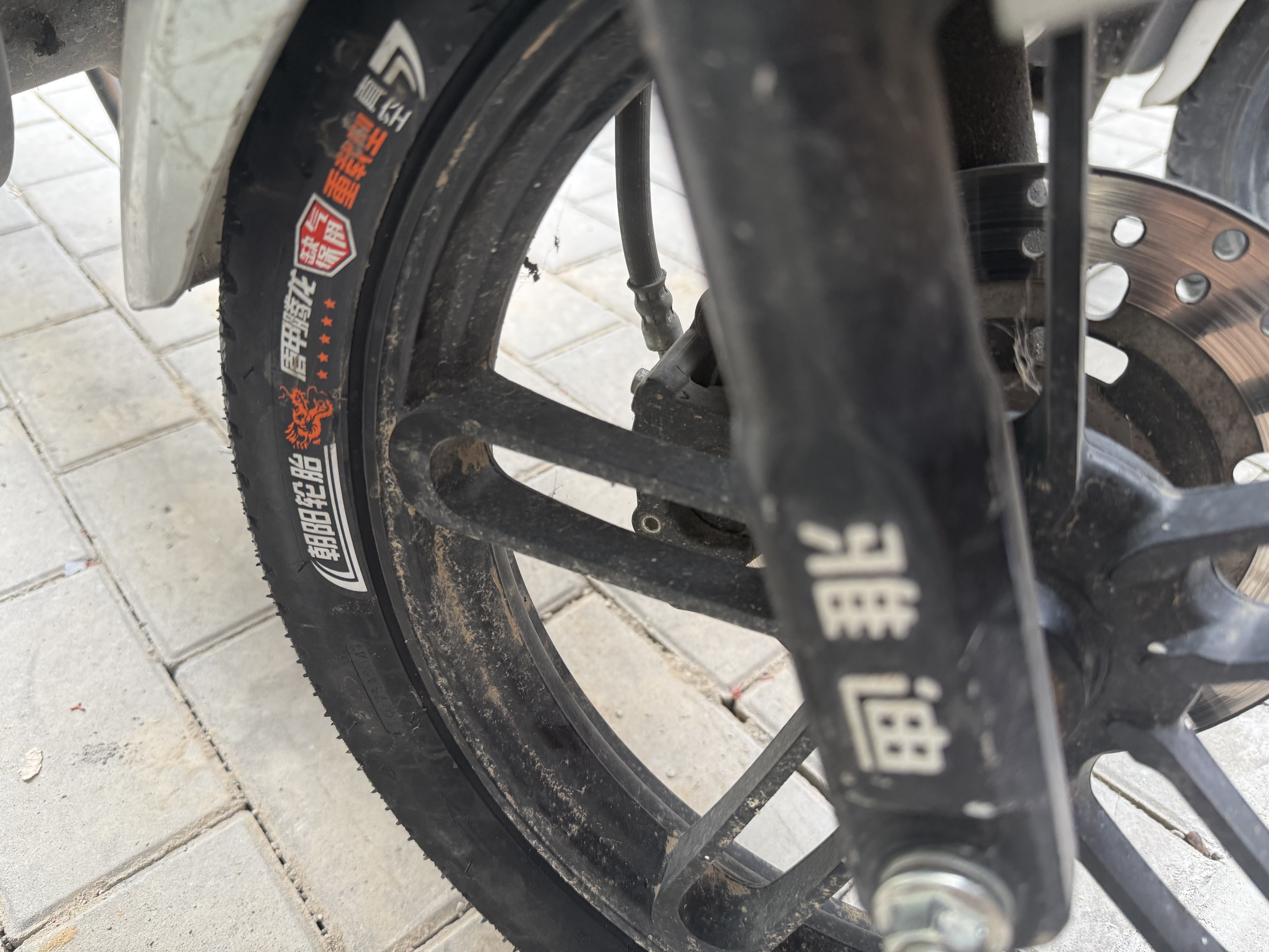 朝阳轮胎16x2.50电动车电瓶车真空胎盾甲腾龙缺气保用防爆型8层H-777 实拍图