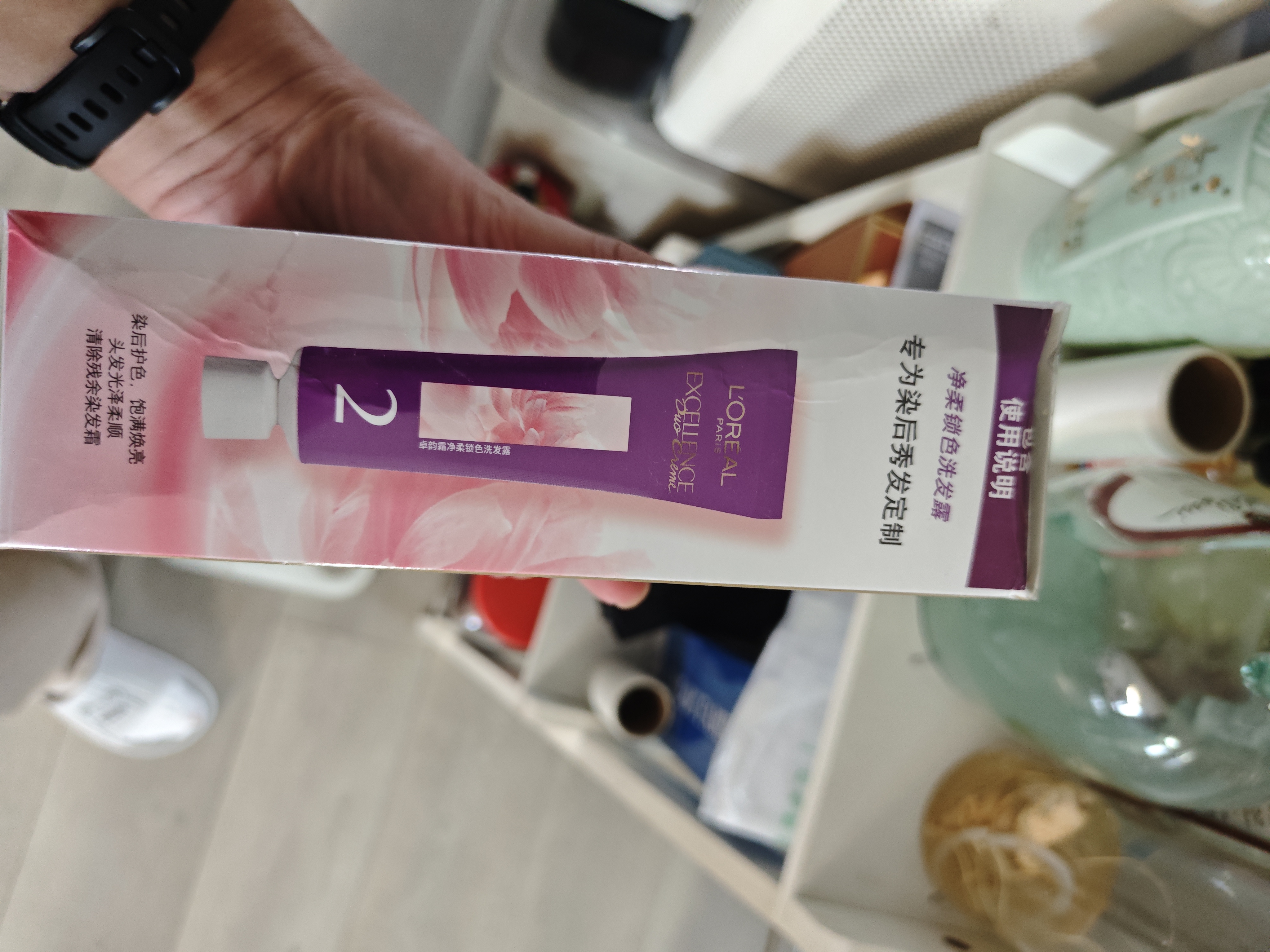欧莱雅卓韵霜特润双膏染发霜#5.7亚麻浅棕色 染发膏染发膏 实拍图