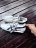 Onitsuka Tiger鬼塚虎男鞋 慢跑鞋透气轻便男女款运动休闲鞋RUNSPARK 白色/藏青色(1183B480-107) 40 实拍图