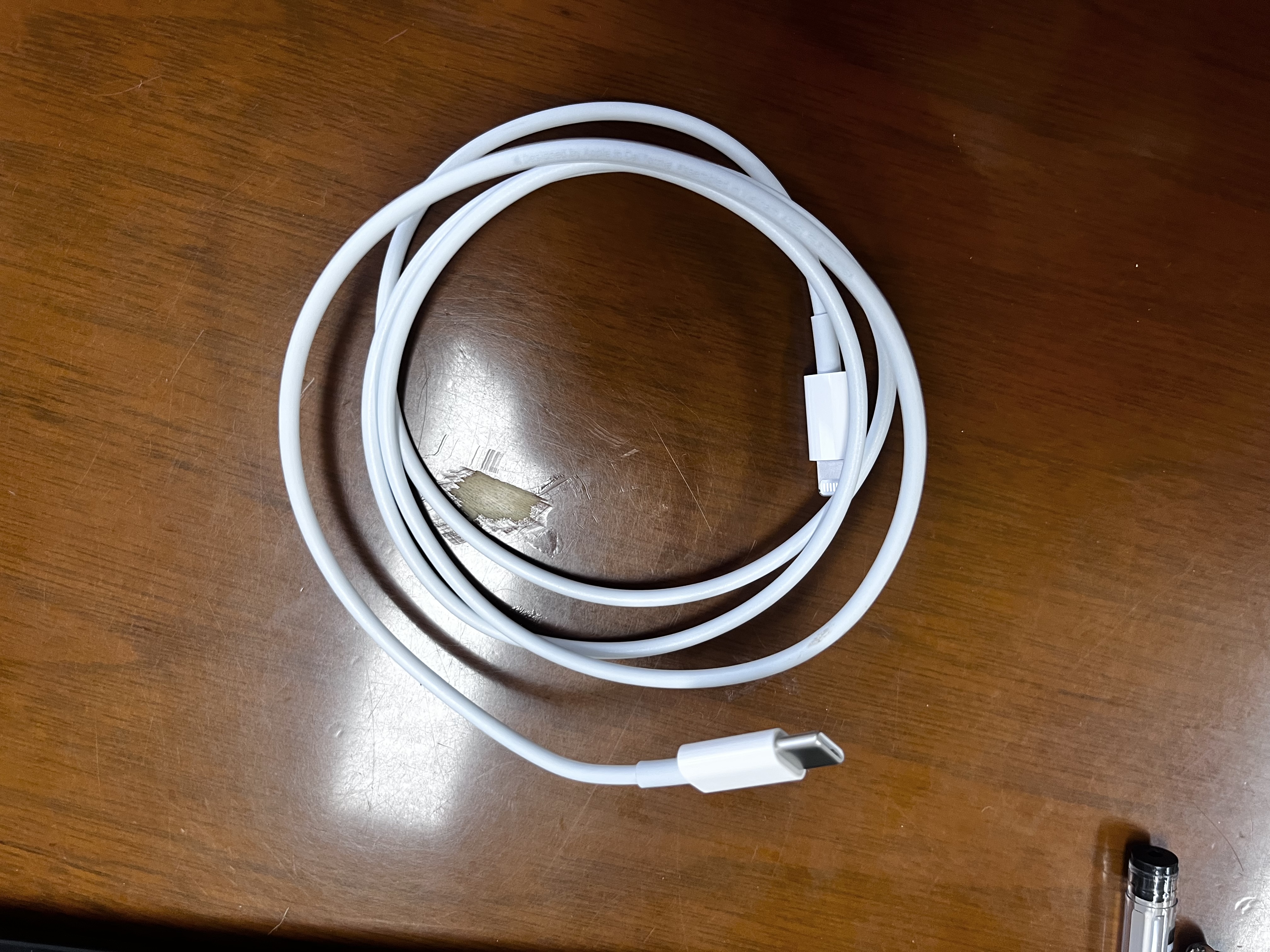 Apple/苹果 type-c转lightning闪电充电线-1米 手机数据线 旗舰店原装苹果iPhone 14 Pro Max快充线 实拍图