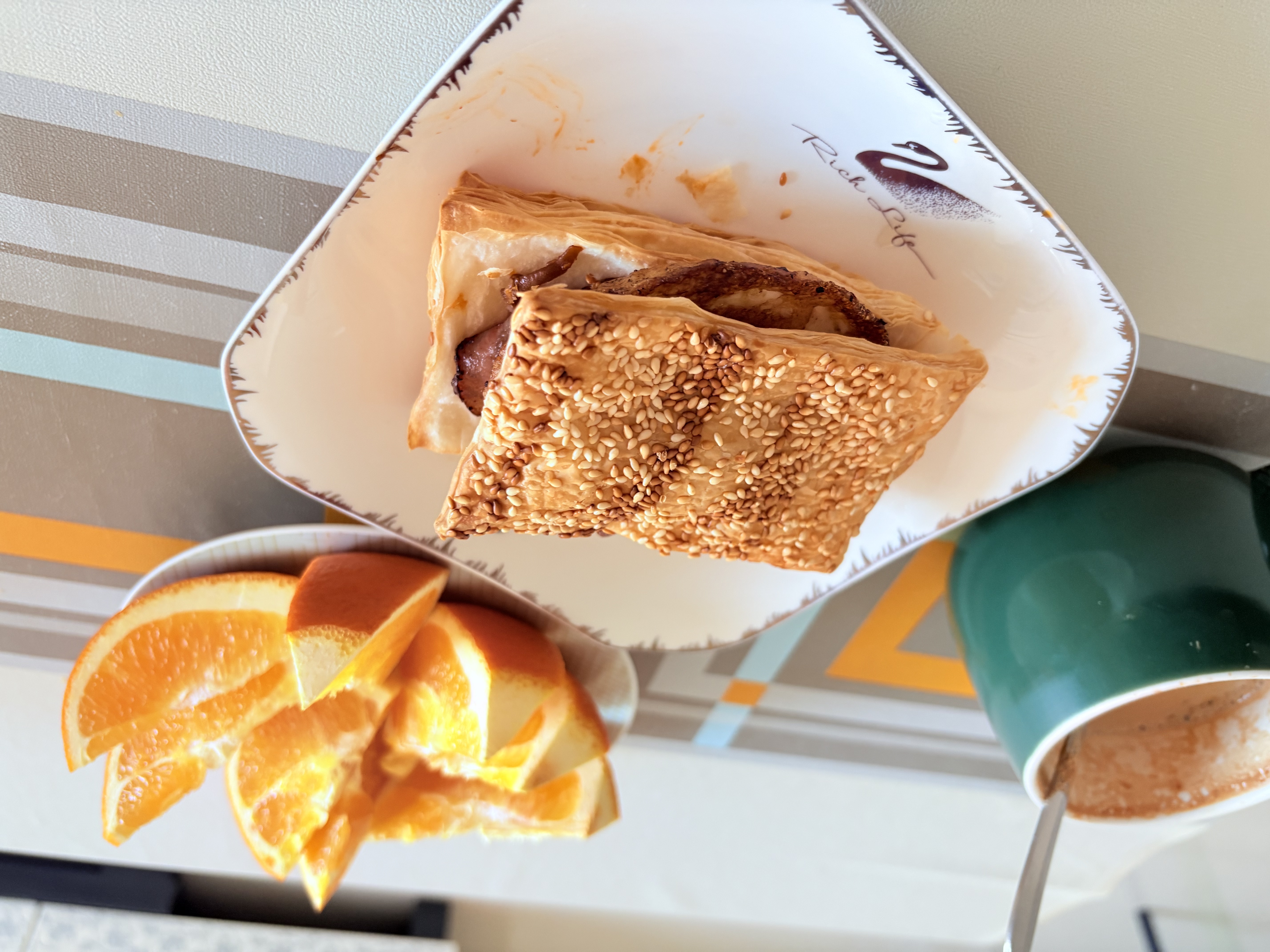 千味央厨芝麻满满千层烧饼390g/6个空气炸锅食材主食儿童早餐半成品 实拍图