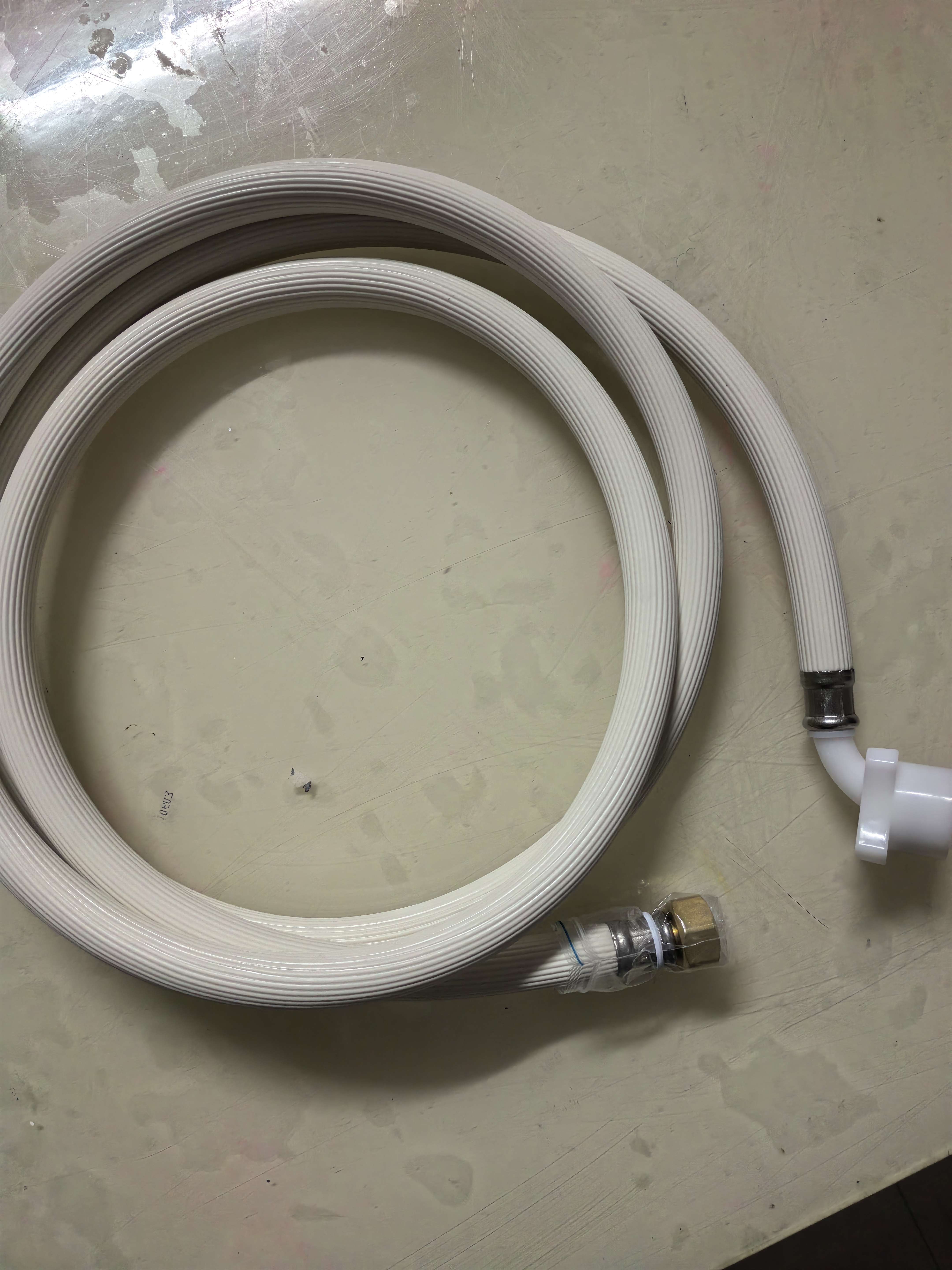 潜水艇洗衣机进水管加长软管全自动国产滚筒延长通用螺纹上水龙头接头管 【2.5米】螺纹款|升级特厚防漏款|送扳手+生料带＋垫片 实拍图
