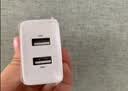 倍思双口充电头多口充电头5V2A/1A充电器插头USB插座 适用iPhone15/14/13华为荣耀小米手机iPad平板 蓝 实拍图