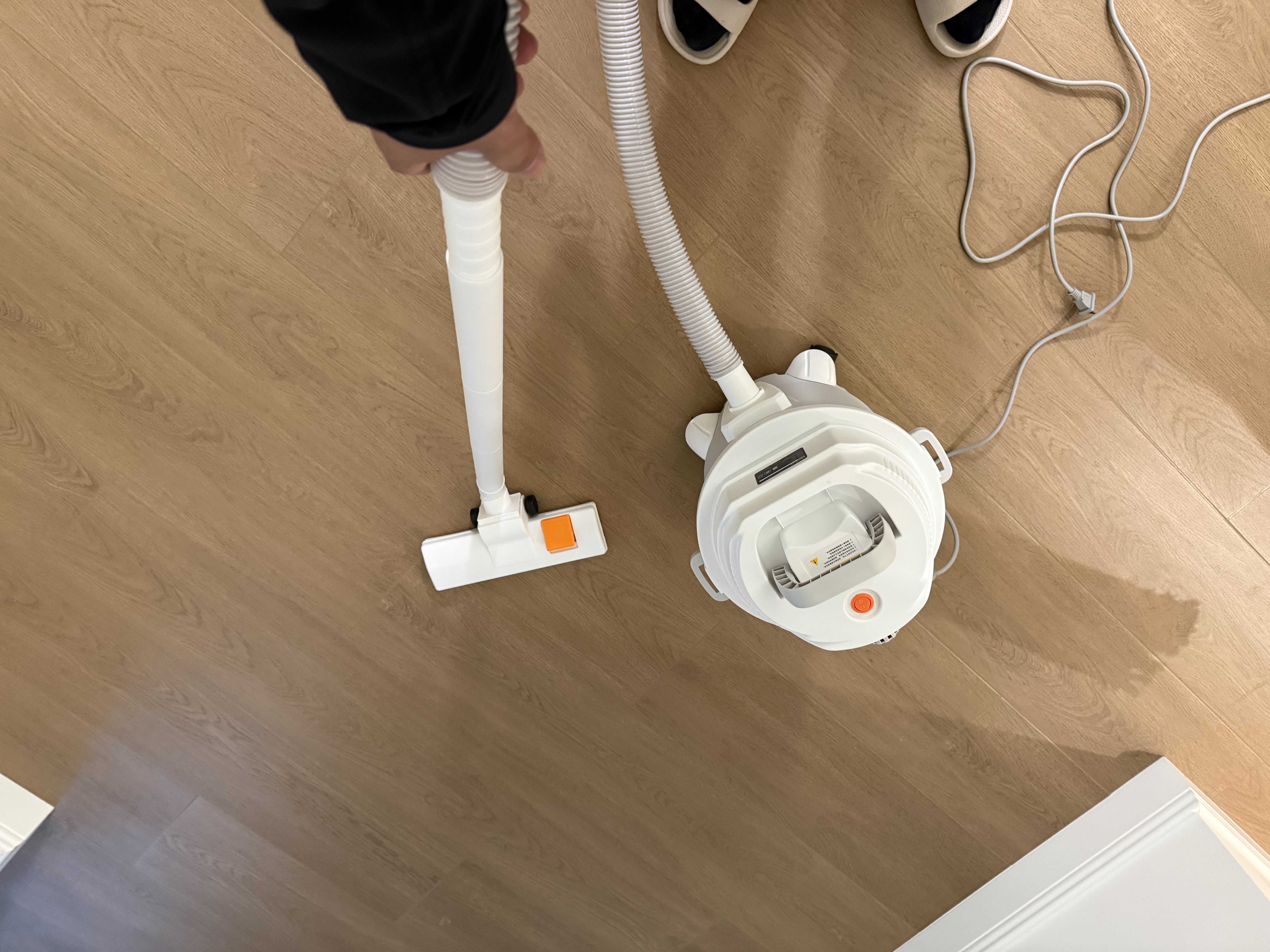 德尔玛（Deerma）【返50E卡到手102元】TJ700S 桶式吸尘器 开荒装修院子吹灰 家用商用 1200W大功率 3用吸头 实拍图