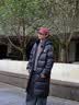 准者（RIGORER）长款羽绒服男2026秋冬新款连帽保暖防风加厚运动户外休闲情侣外套 纯正黑 L (175) 实拍图