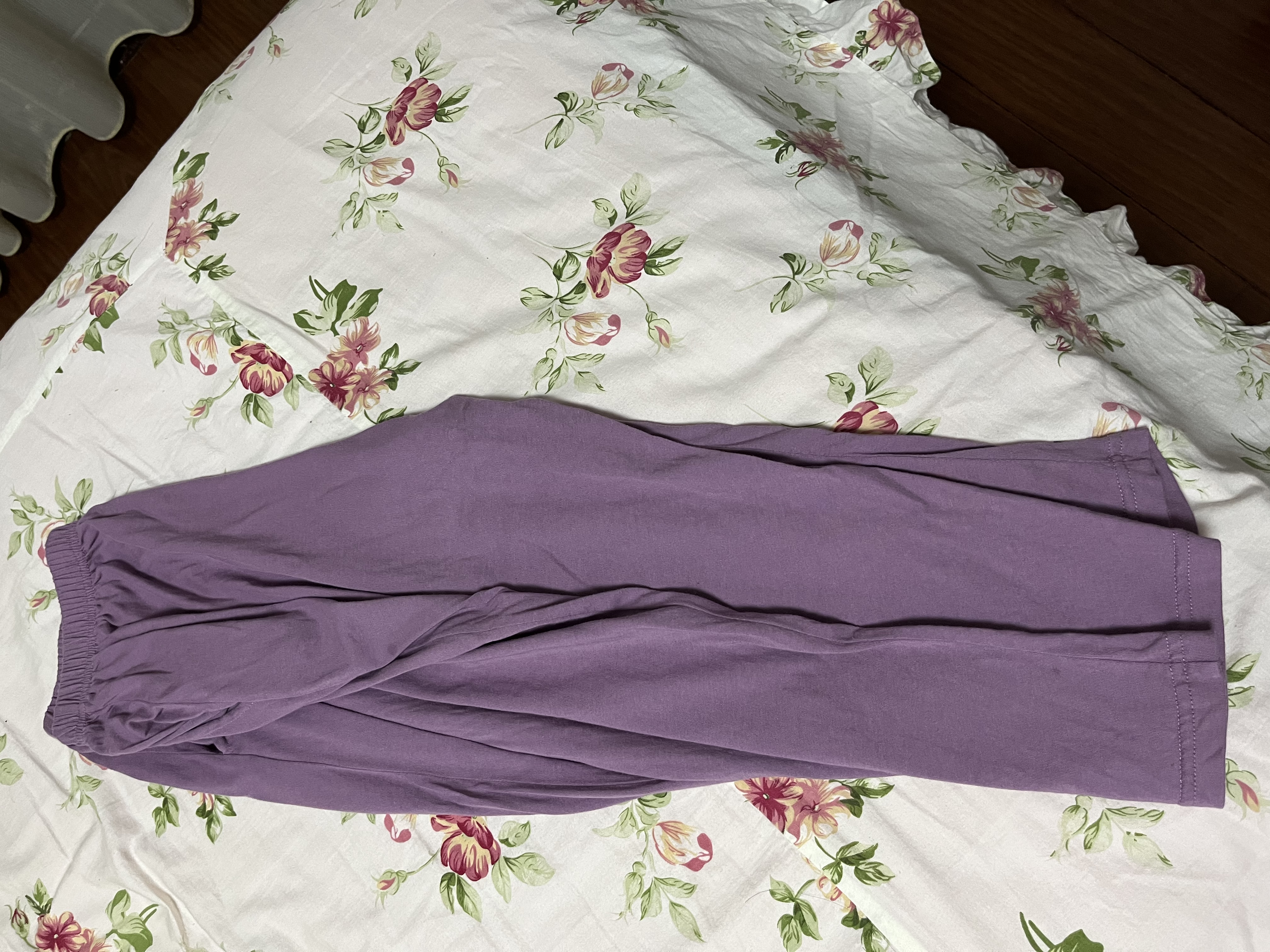 红豆居家睡衣女夏季纯棉休闲短袖短裤女士睡衣可外穿家居服香芋紫170/92A 实拍图