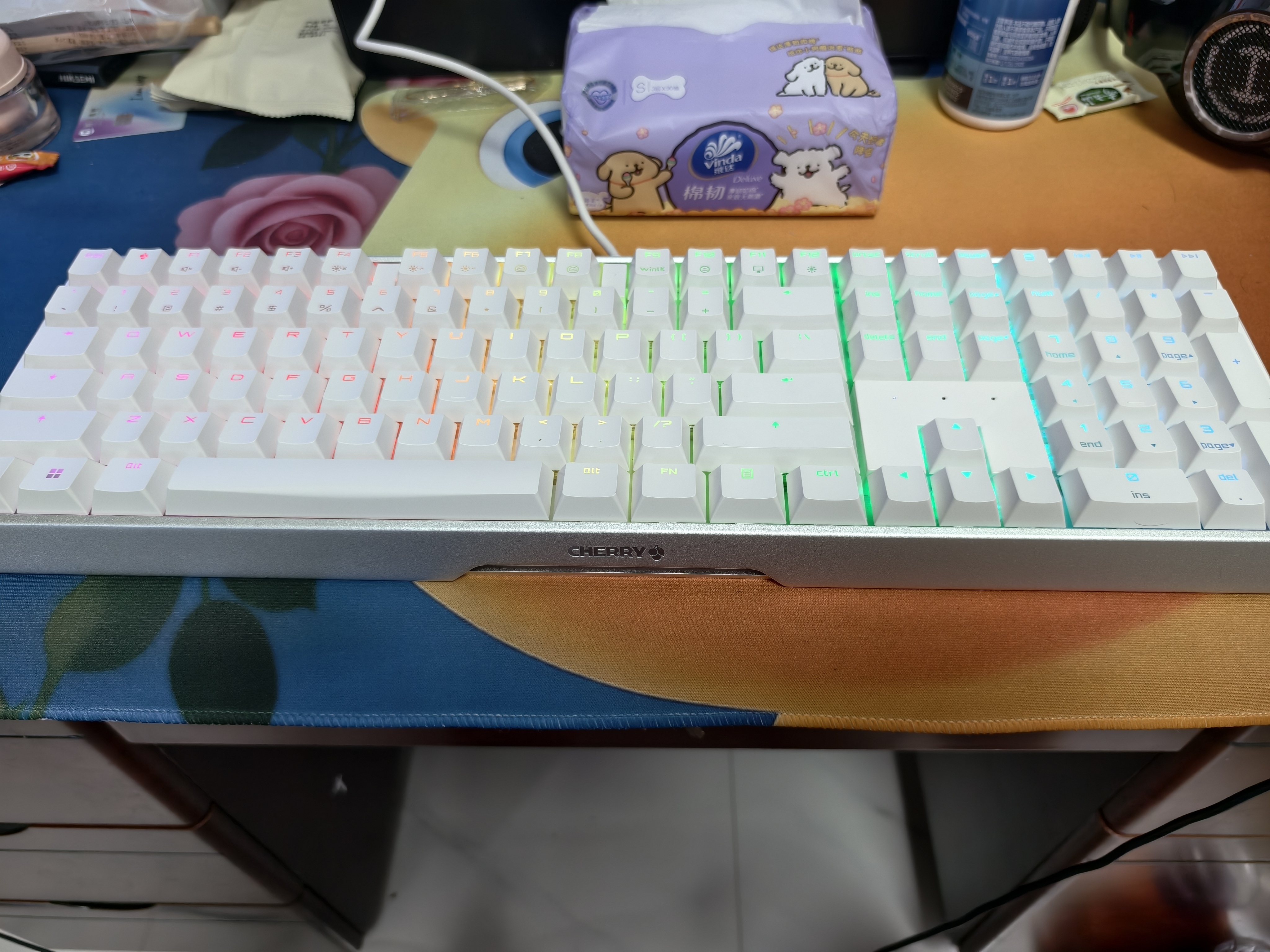 CHERRY樱桃MX3.0S机械键盘108键 游戏键盘电竞键盘 有线办公电脑键盘 RGB键盘 合金外壳 实拍图