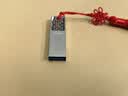 朗科（Netac）16GB USB3.2 Gen1 U盘 U327 全金属高速迷你镂空设计闪存盘 创意中国风 珍镍色 实拍图