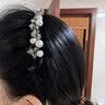 伊黛儿水晶波浪发箍女小众设计珍珠头箍百搭防滑带齿发卡送女友生日礼物 晒单实拍图