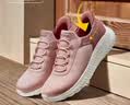 斯凯奇（Skechers）运动鞋女士秋季闪穿跑步鞋软底舒适一脚蹬休闲健步鞋宽楦通勤鞋 实拍图