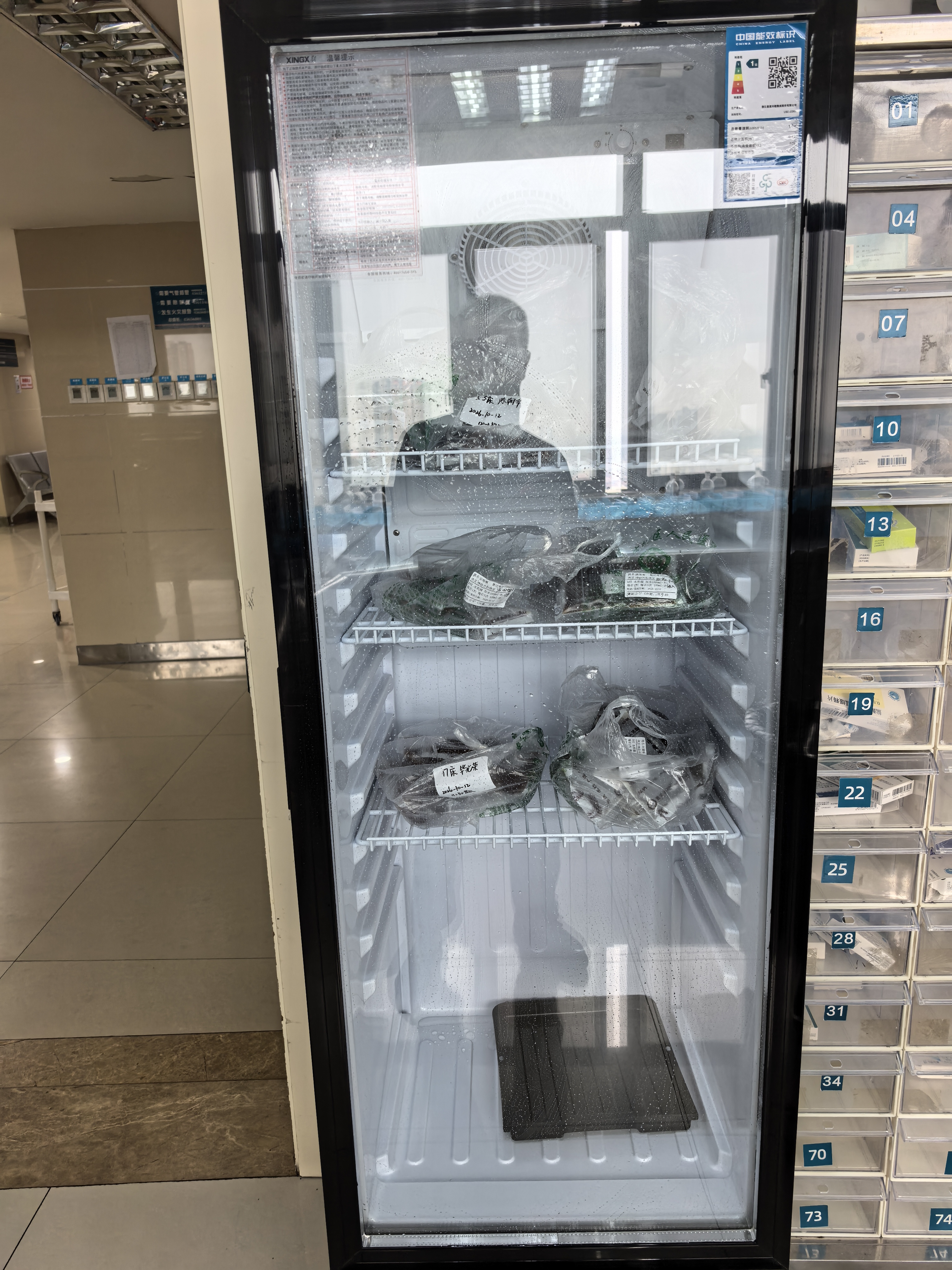 星星展示柜冷藏保鲜柜冷藏柜立式冰柜商用酒柜饮料冷柜风冷除霜单门便利店留样柜LSC-235H 实拍图