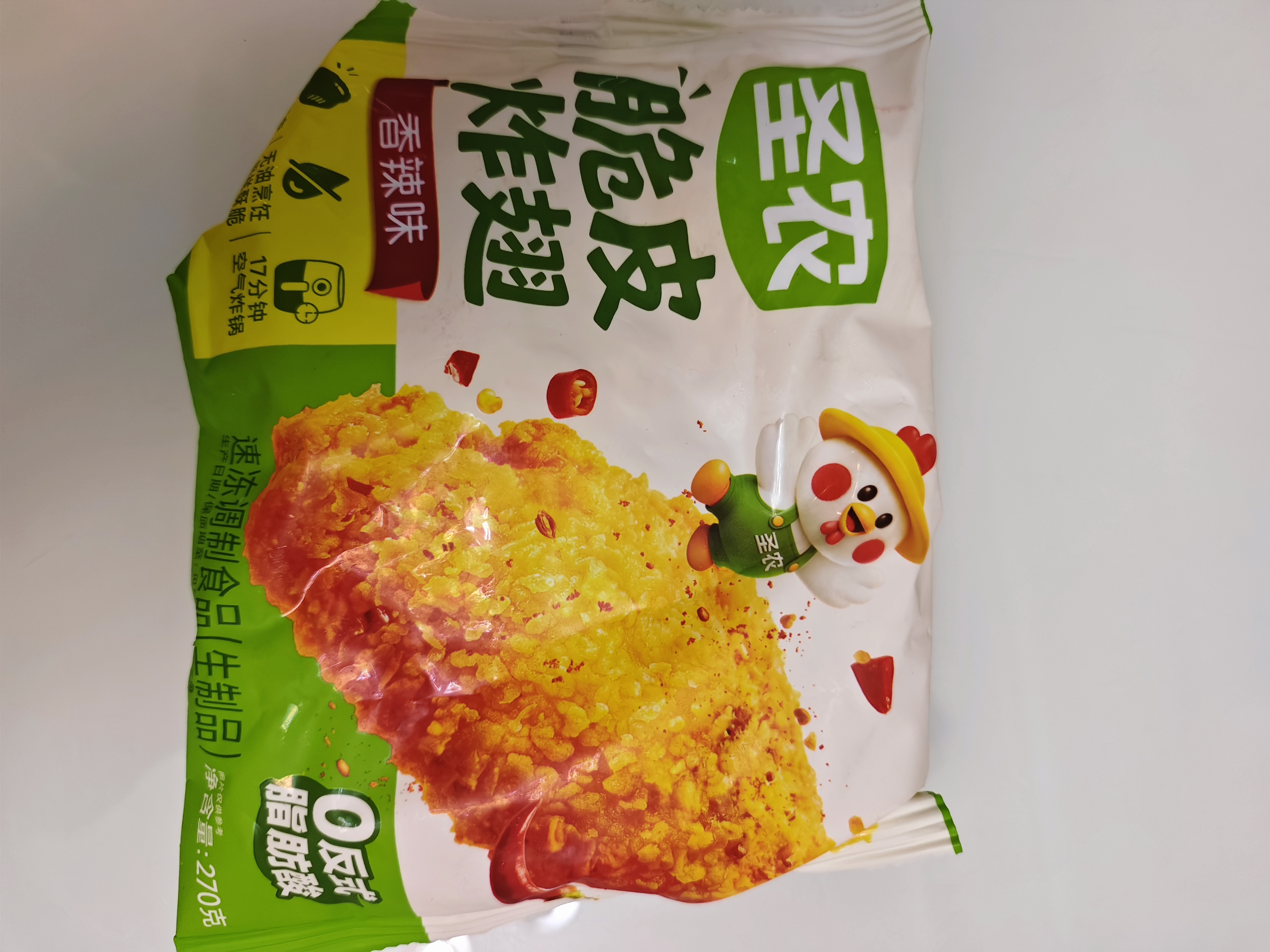 圣农脆皮炸翅香辣味净重270g 香辣鸡翅  经典辣翅 裹粉油炸鸡翅半成品 实拍图