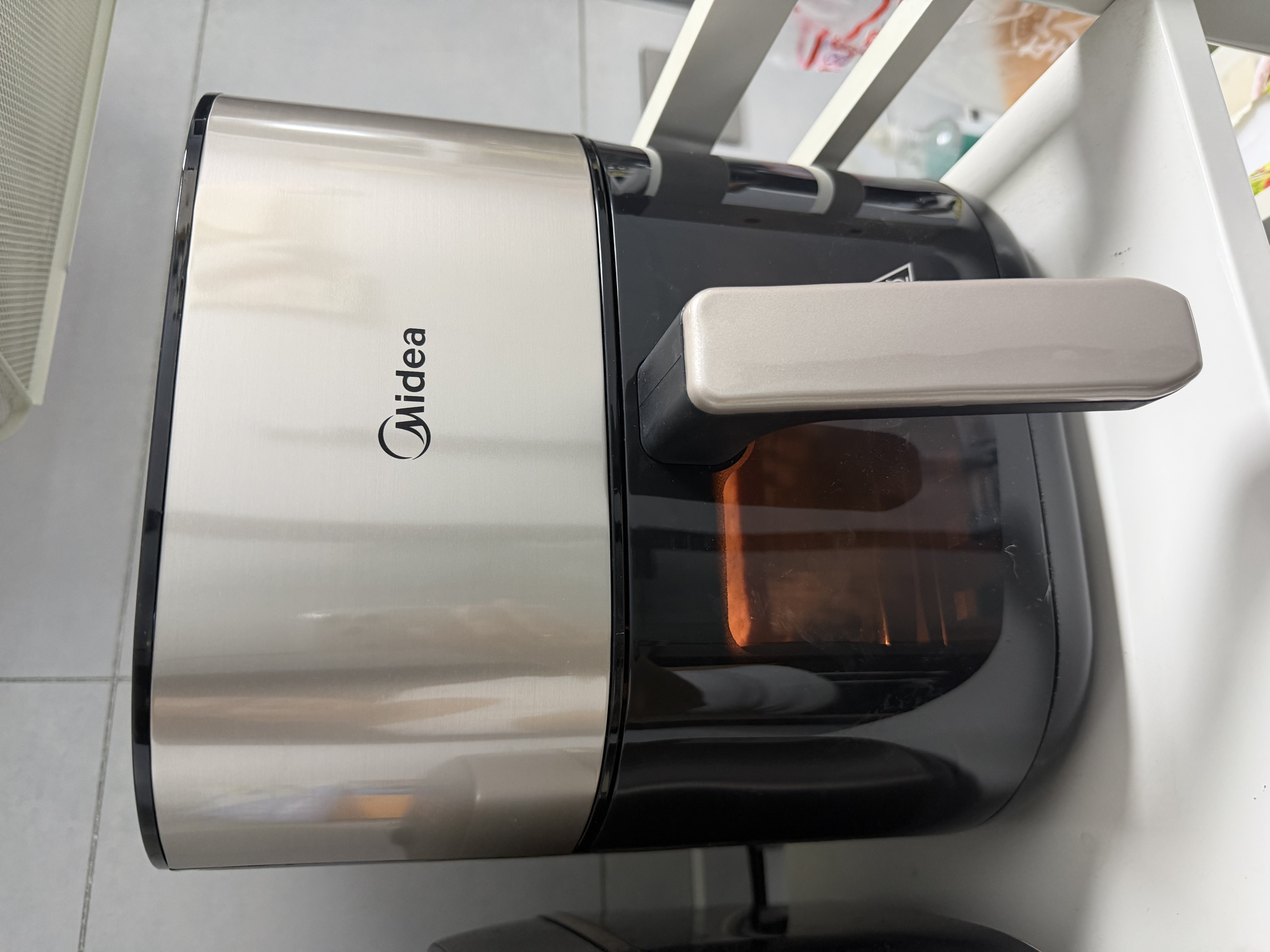 美的（Midea）空气炸锅可视实用烘焙大容量 家用多功能烘焙蒸烤一体机 上下双热源金属内腔智能免翻面KZC6054 实拍图