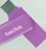 Sandisk闪迪256GB Type-C USB3.2 手机U盘DDC3紫色 读速高达400MB/s 自动备份 手机电脑两用 双接口大容量优盘 实拍图
