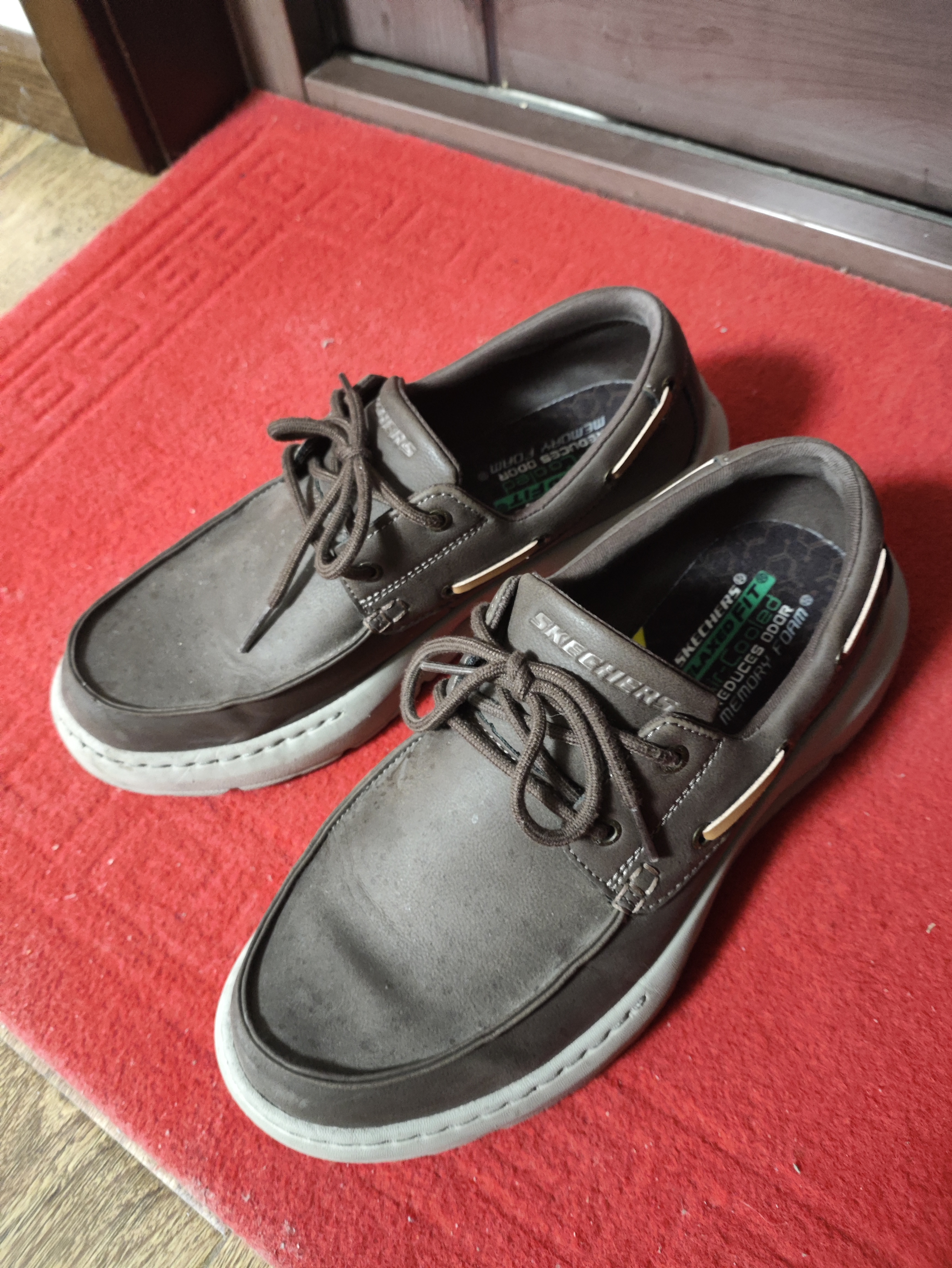 斯凯奇（Skechers）商务鞋男士秋季闪穿休闲鞋一脚蹬通勤鞋宽楦高端男鞋豆豆鞋 实拍图
